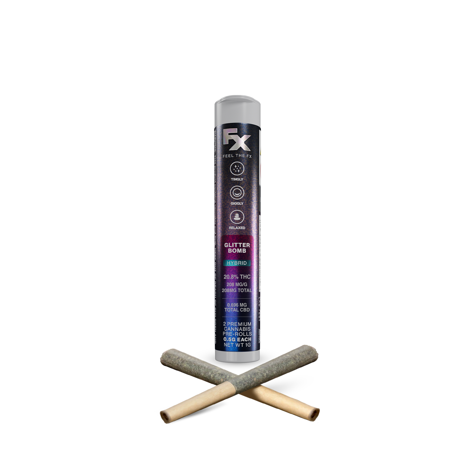 FX Glitter Bomb Pre-Rolls 2-pack (Hybrid) 20% {1g}