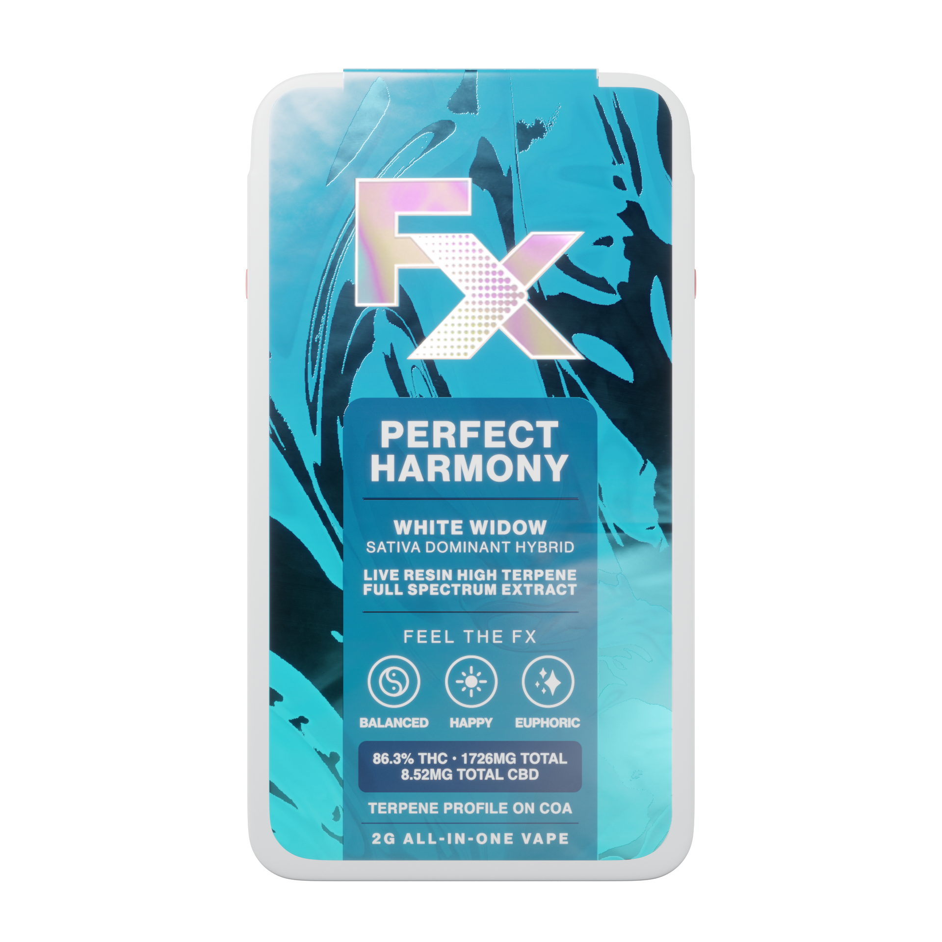 FX White Widow Disposable Vapes  (Hybrid) 85% {2g}