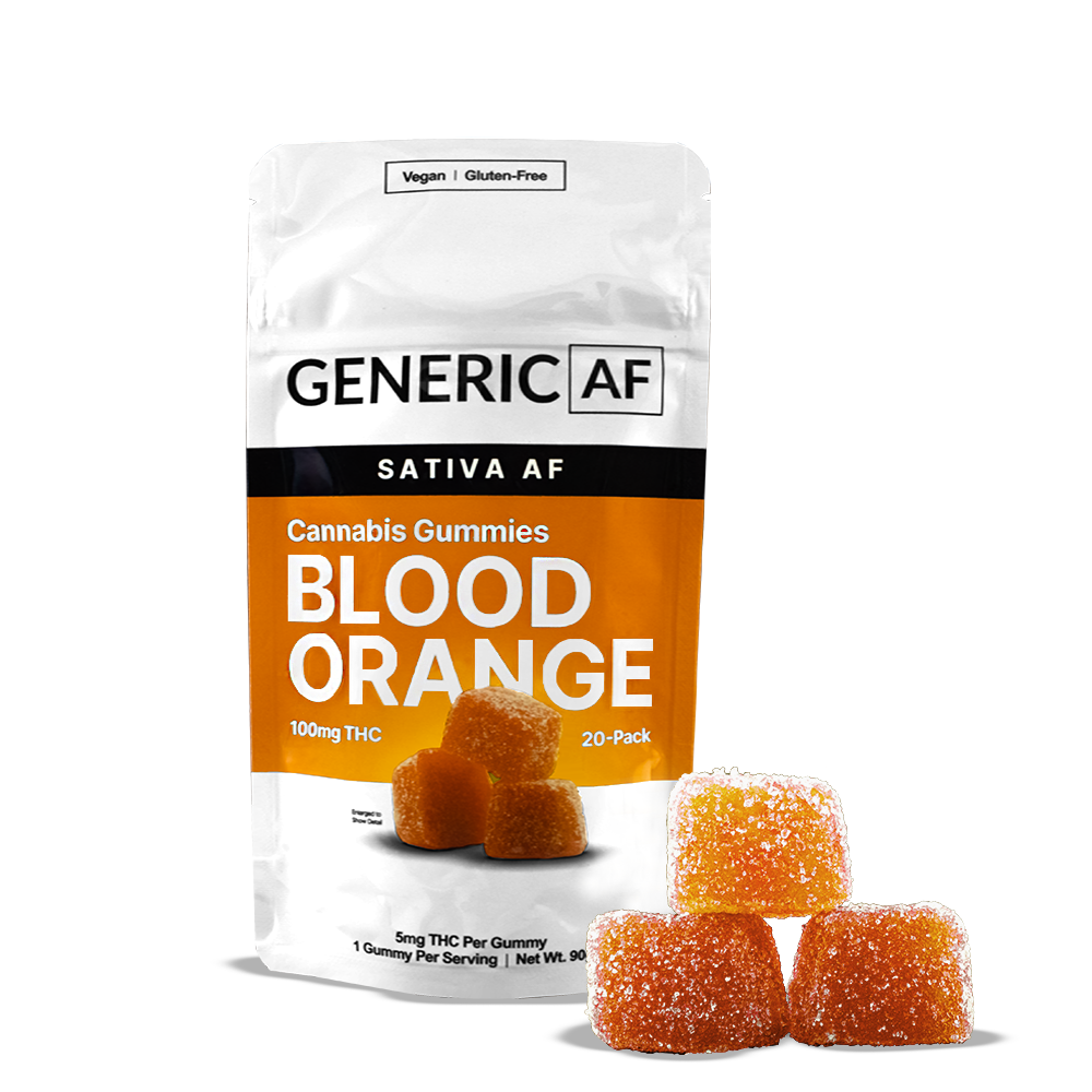 Generic AF Blood Orange Gummies 20-pack (Sativa) {100mg}
