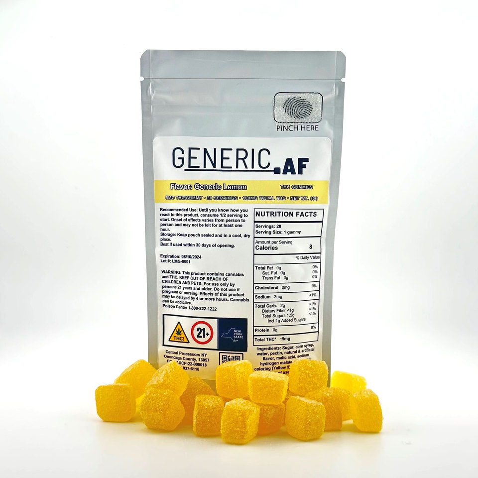 Generic AF Lemon Edible Gummies