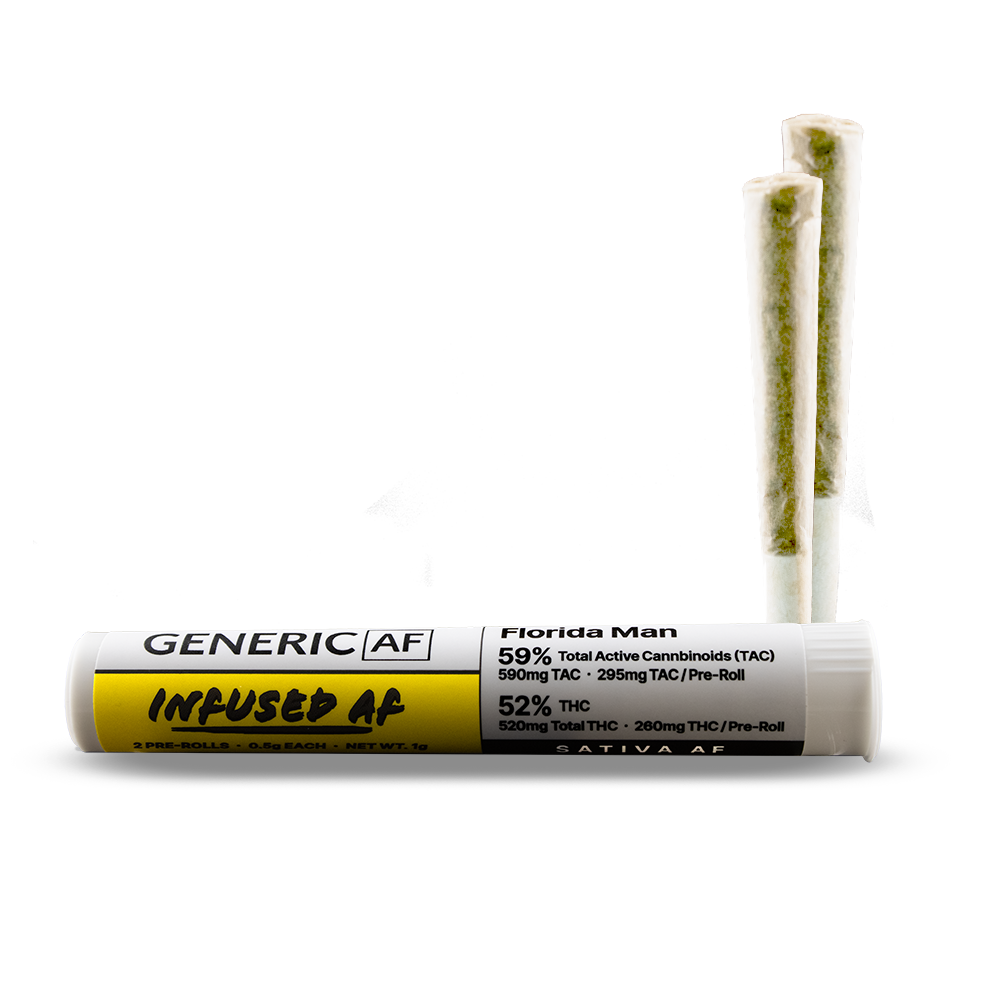 Generic AF Florida Man Infused Pre-Roll (Sativa) 52% {1g}