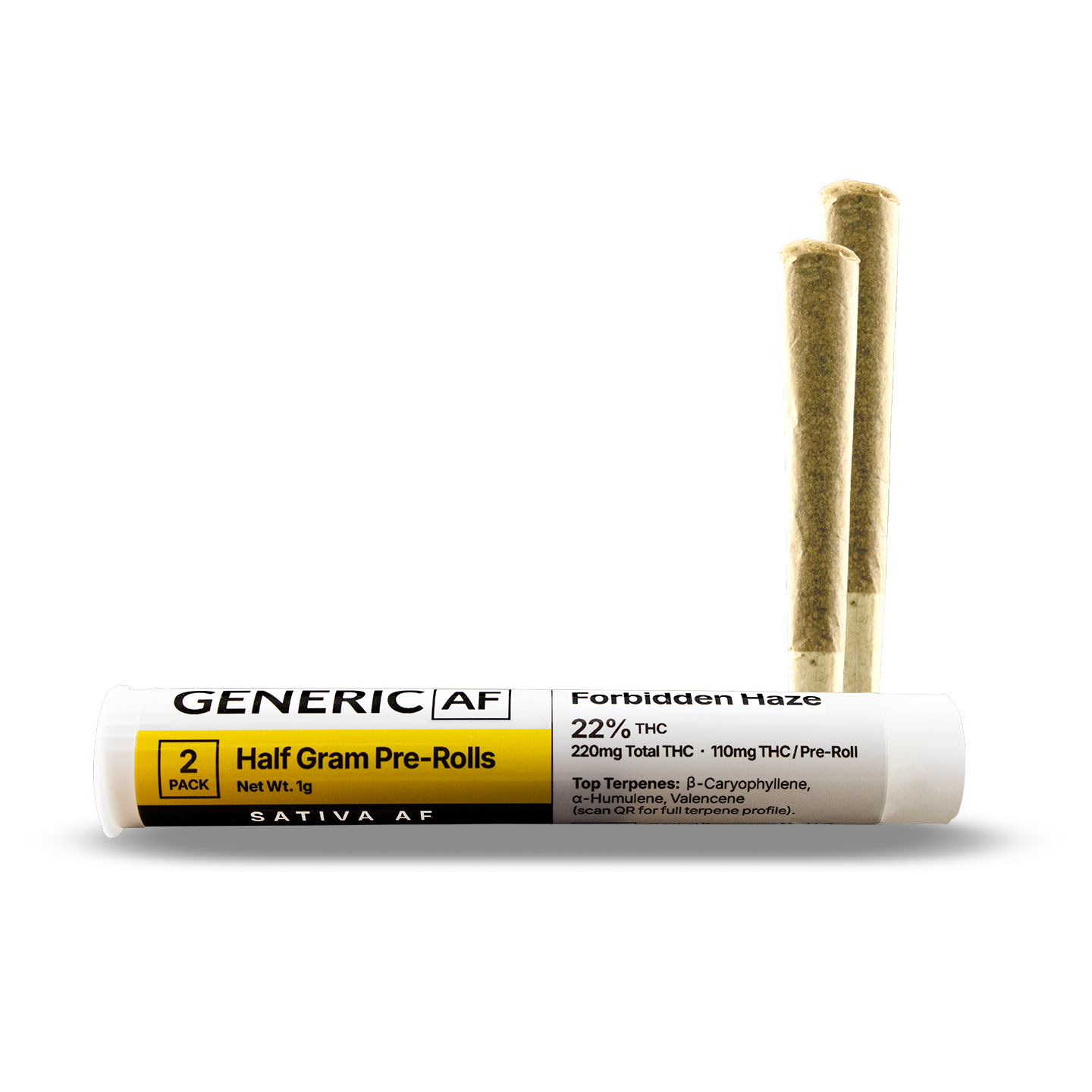 Generic AF Forbidden Haze Pre-Rolls 2-pack (Hybrid) 22.0% {.5g}