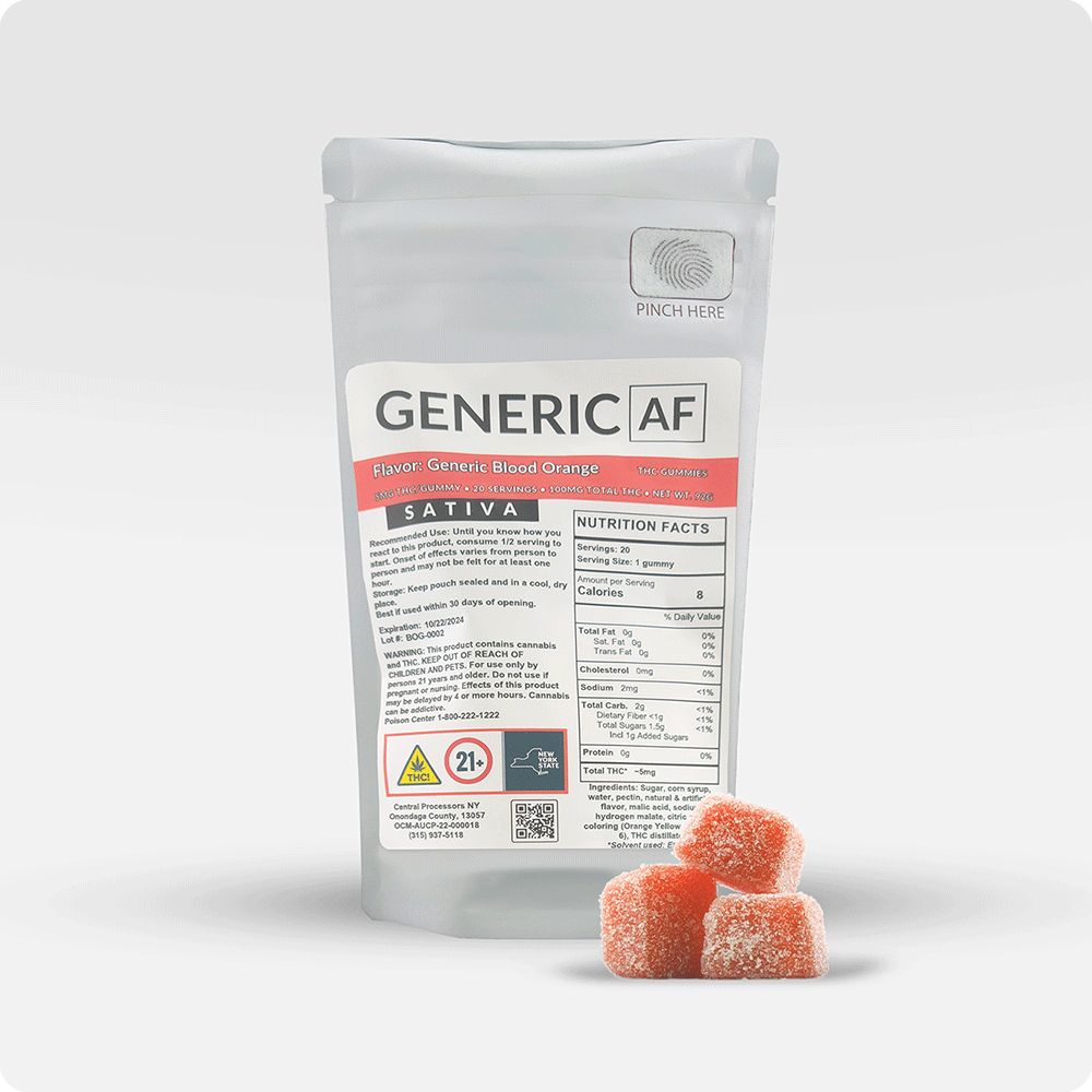 Generic AF Blood Orange Edibles (Hybrid) {100mg}