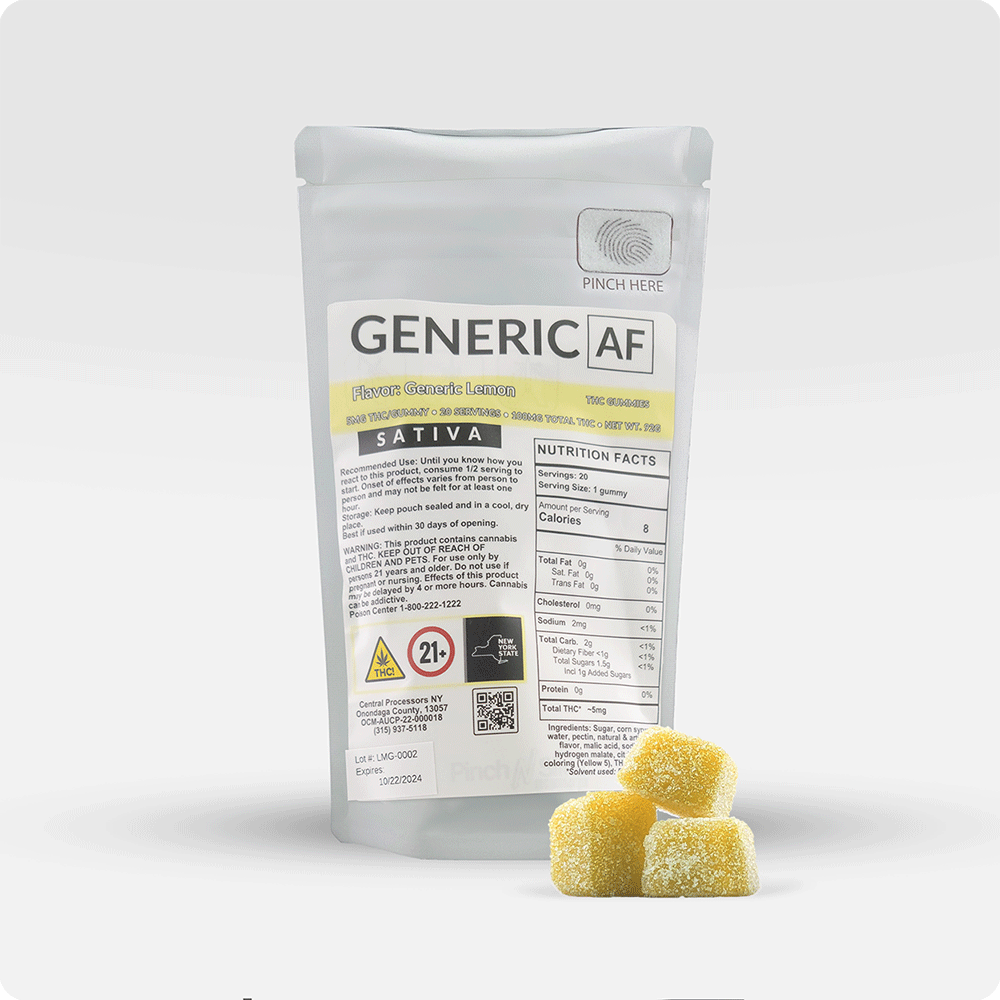 Generic AF Lemon Edibles (Hybrid) {100mg}