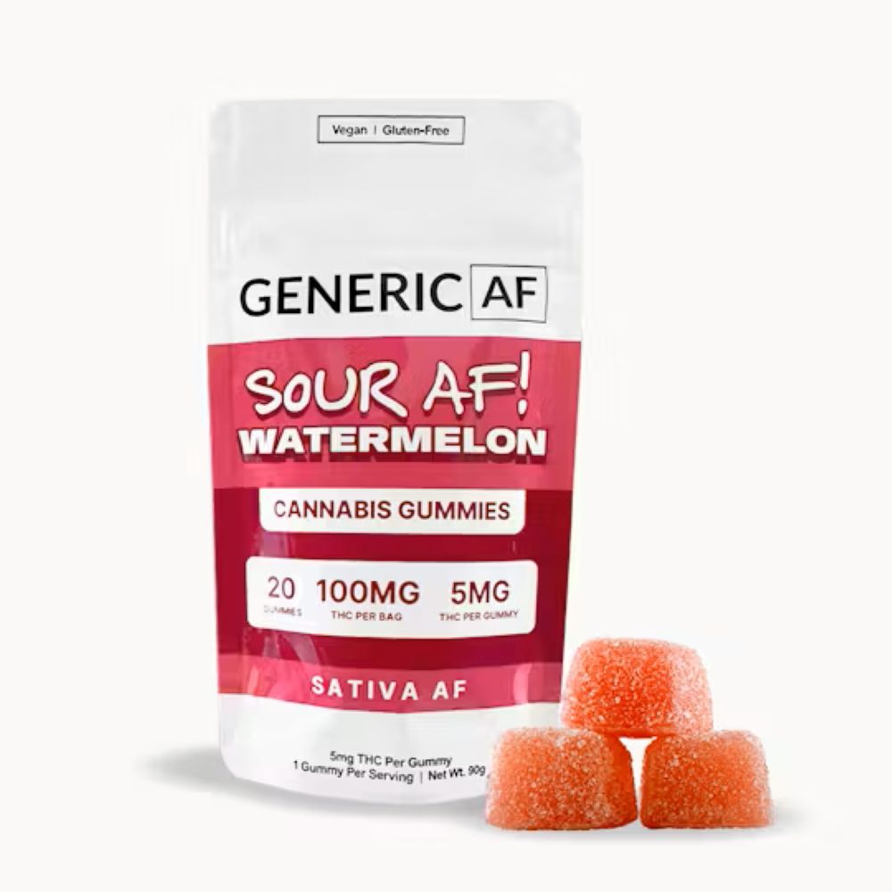 Generic AF Sour Watermelon Edible 20-pack (Sativa) {100mg}