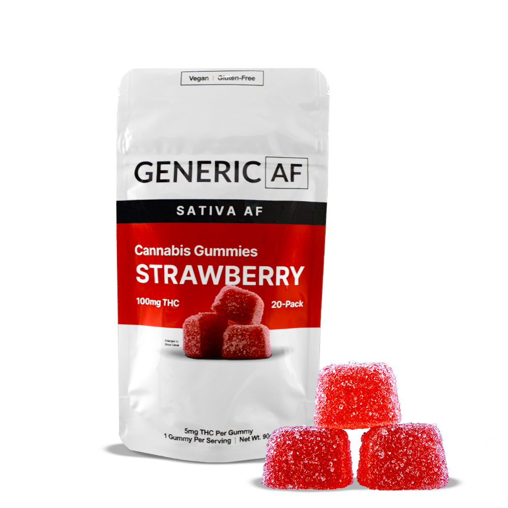 Generic AF Strawberry Edible 20-pack (Sativa) {100mg}