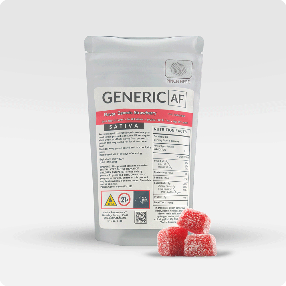 Generic AF Strawberry Edible 20-pack (Sativa) {100mg}