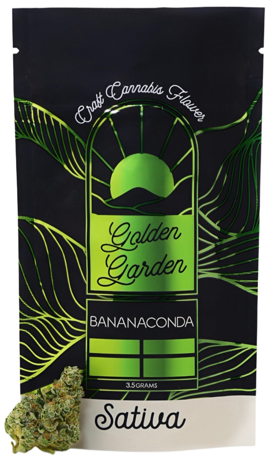 Golden Garden Bananaconda 1:1 Flower (Sativa) 28.50% {3.5g}