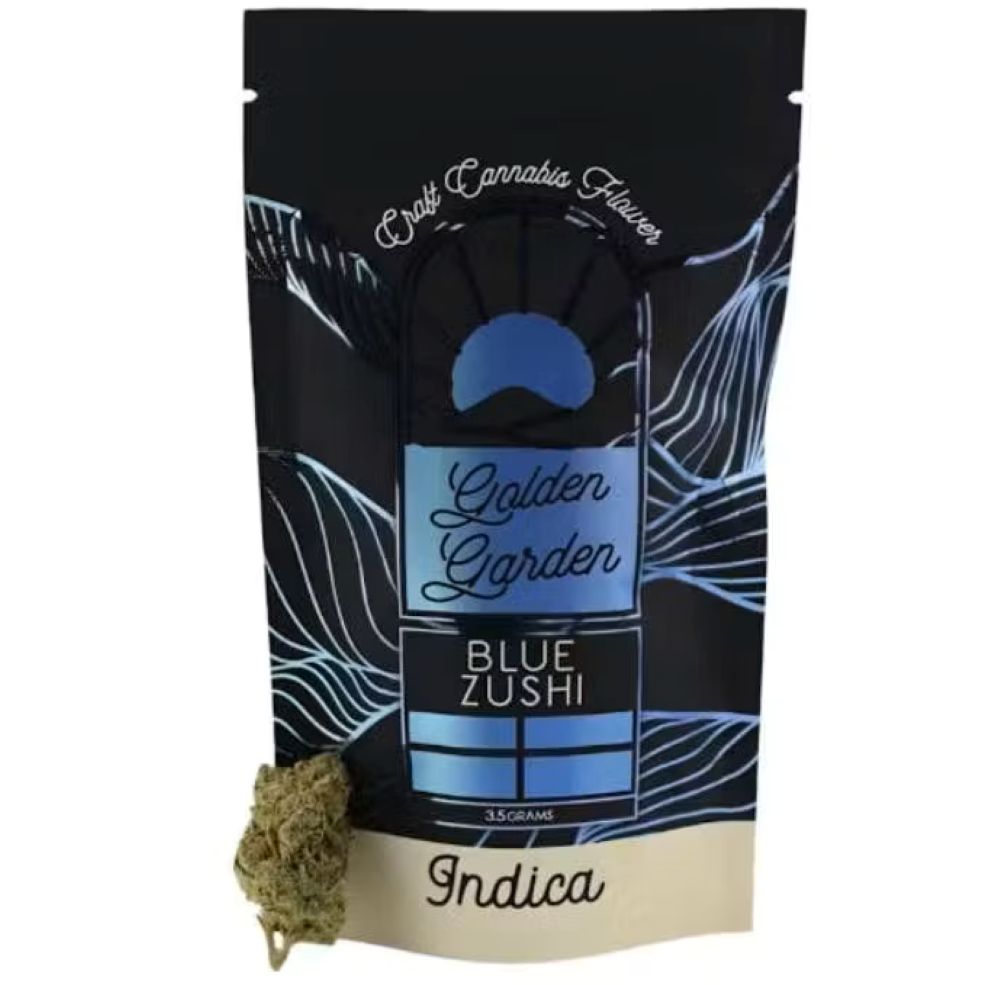 Golden Garden Blue Zushi Flower (Indica) 29.3% {3.5g}