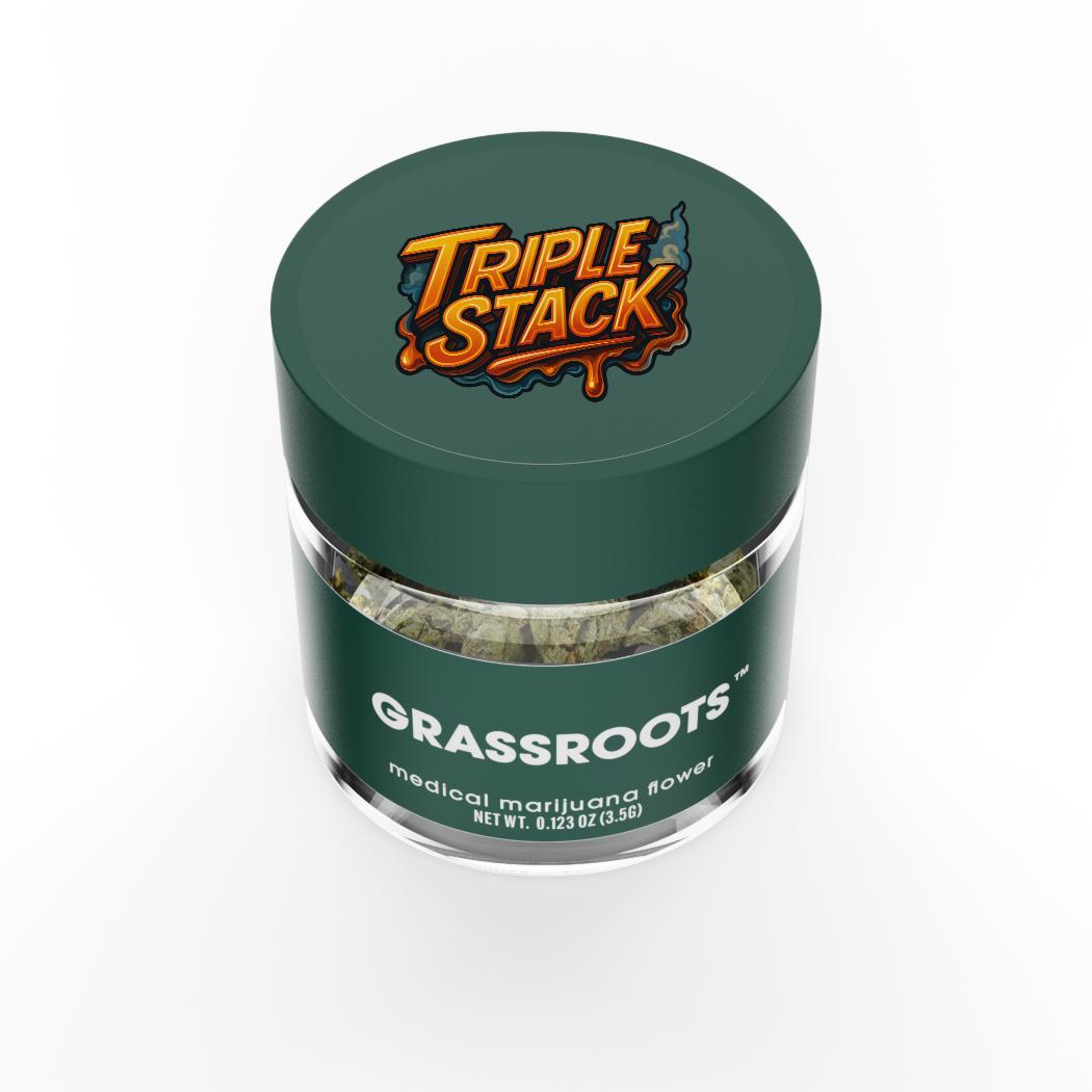 Grassroots Triple Stack Flower  (Indica) 30% {3.5g}