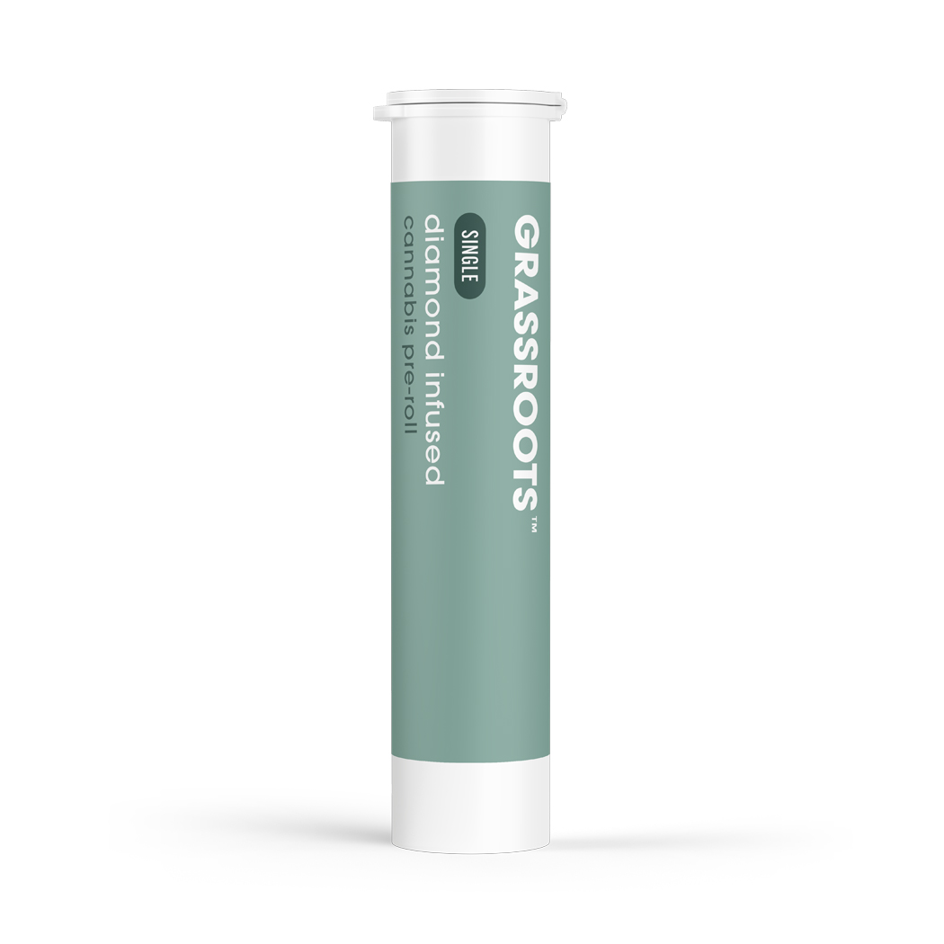 Grassroots Zesty Garlic Cookies Infused Pre-Roll (Indica) 40.38% {1g}