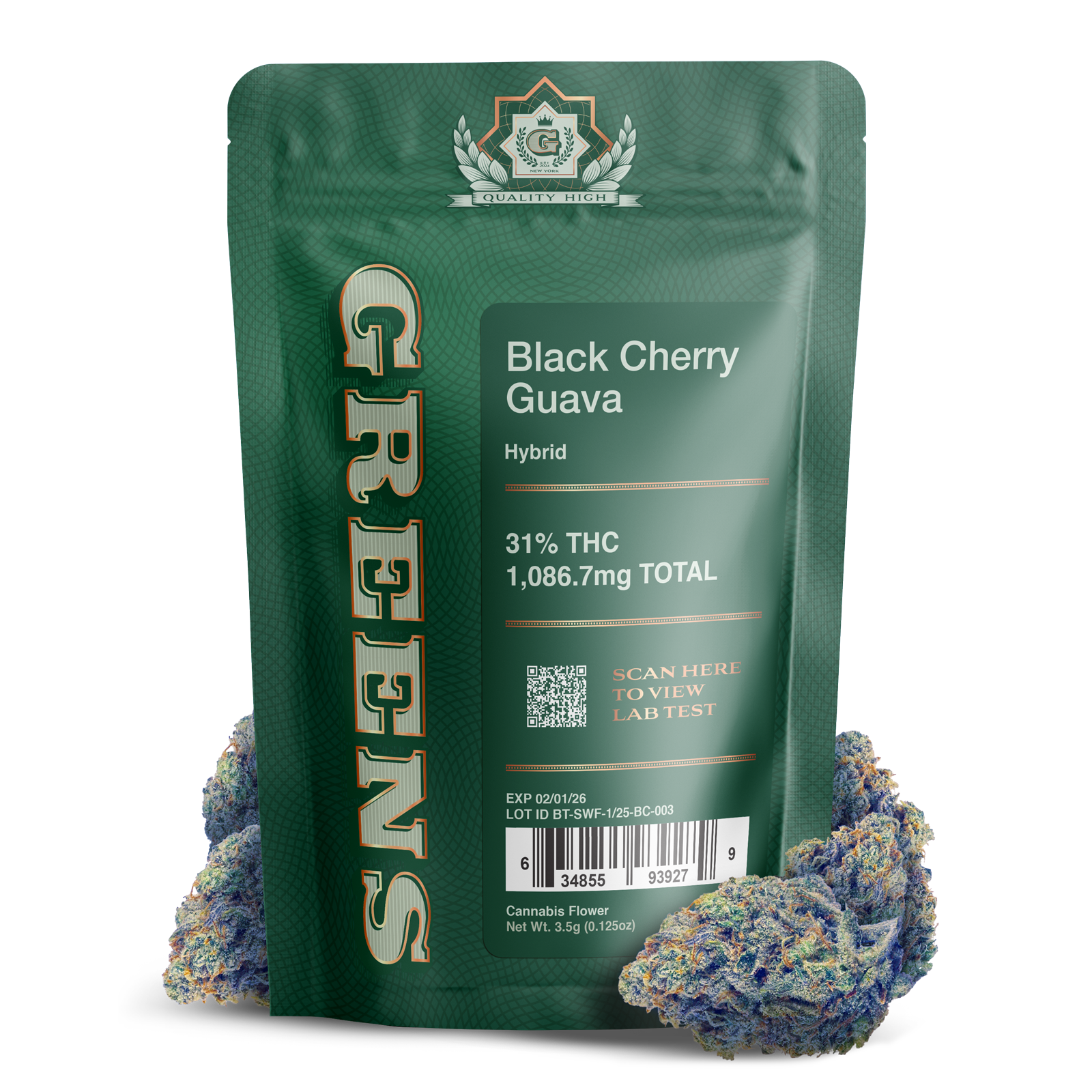 GREENS - BLACK CHERRY GUAVA FLOWER