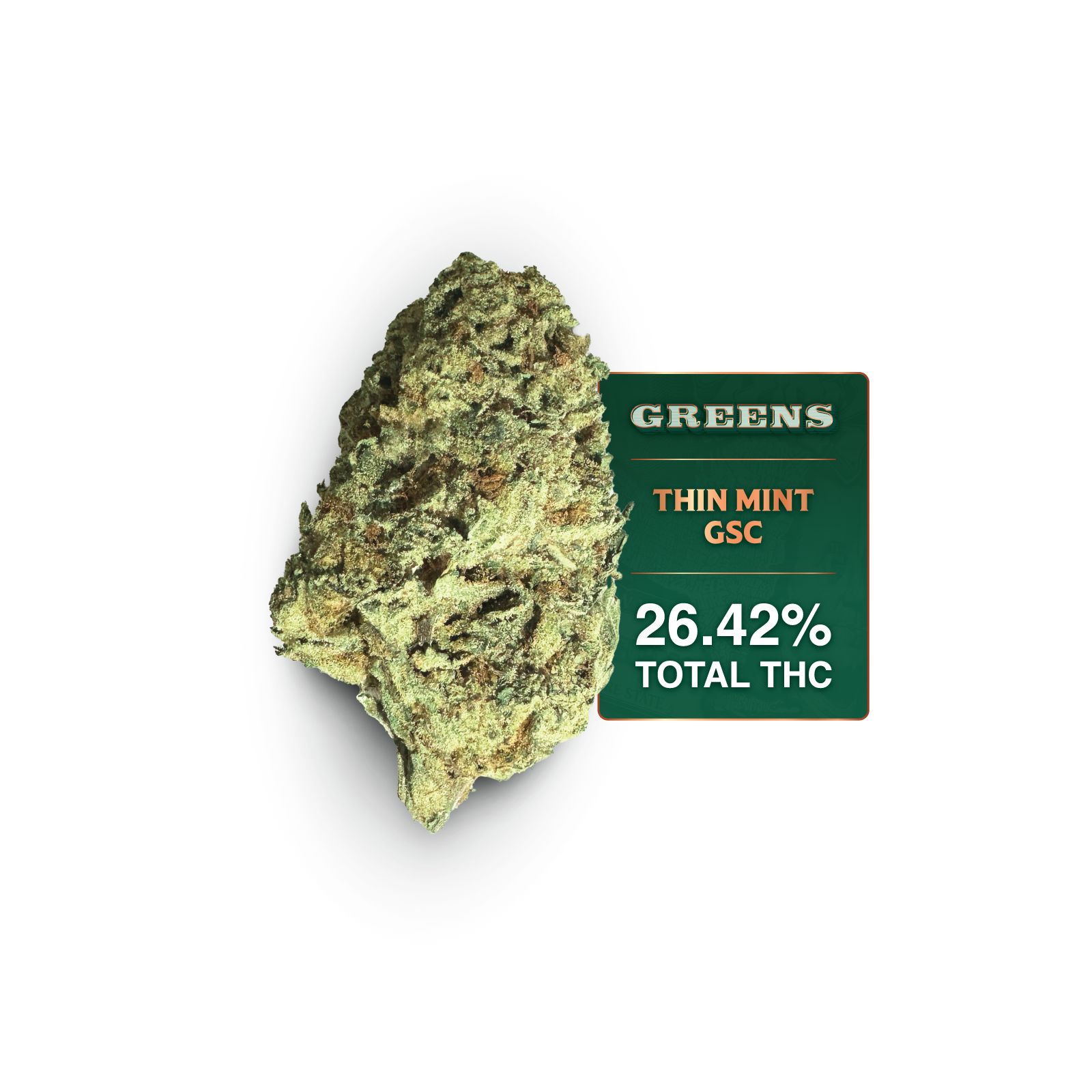 Greens Thin Mint GSC Flower  (Hybrid) 26% {3.5g}