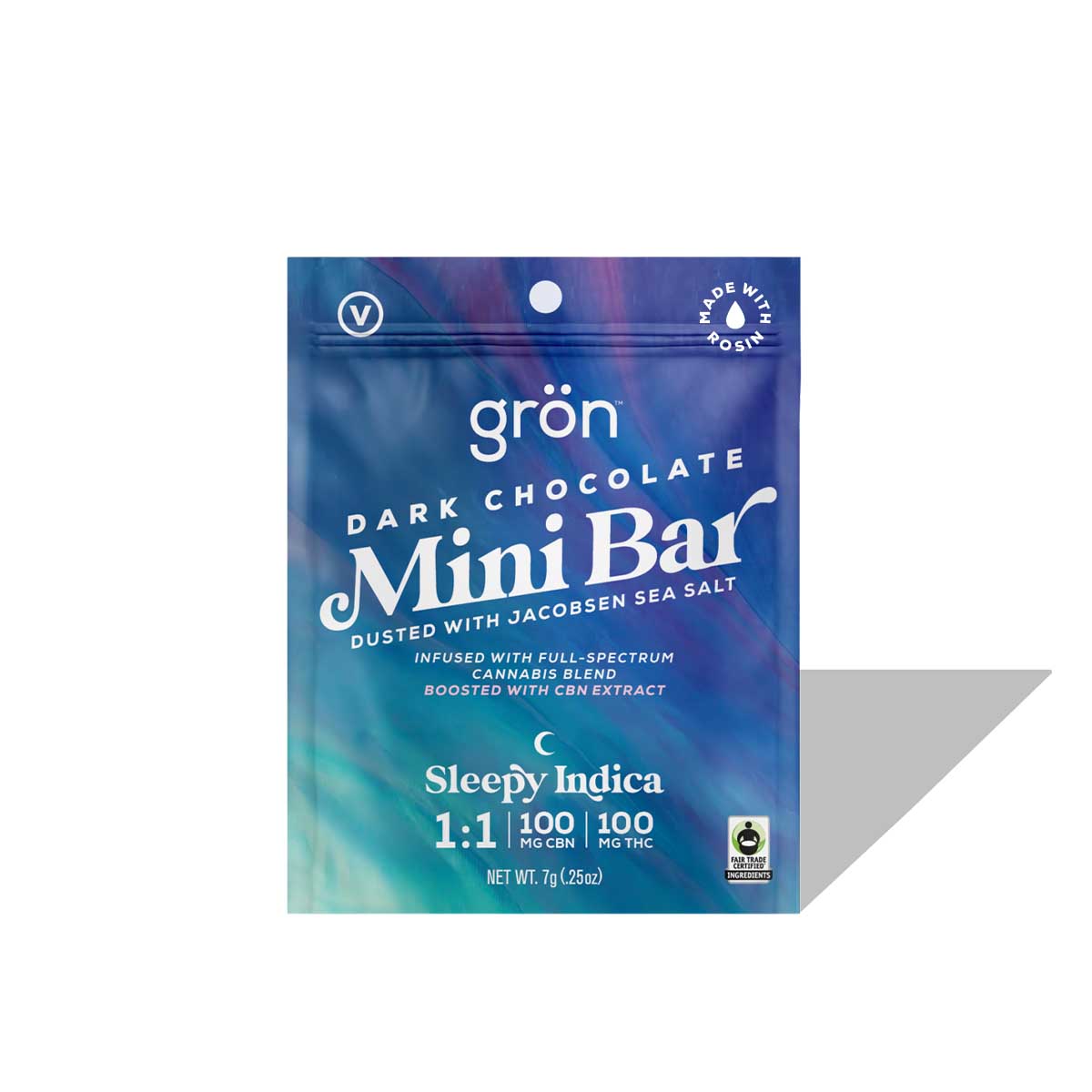 Grön 1:1 Dark Chocolate Mini Bar - Sleepy Indica Chocolate {100mg}