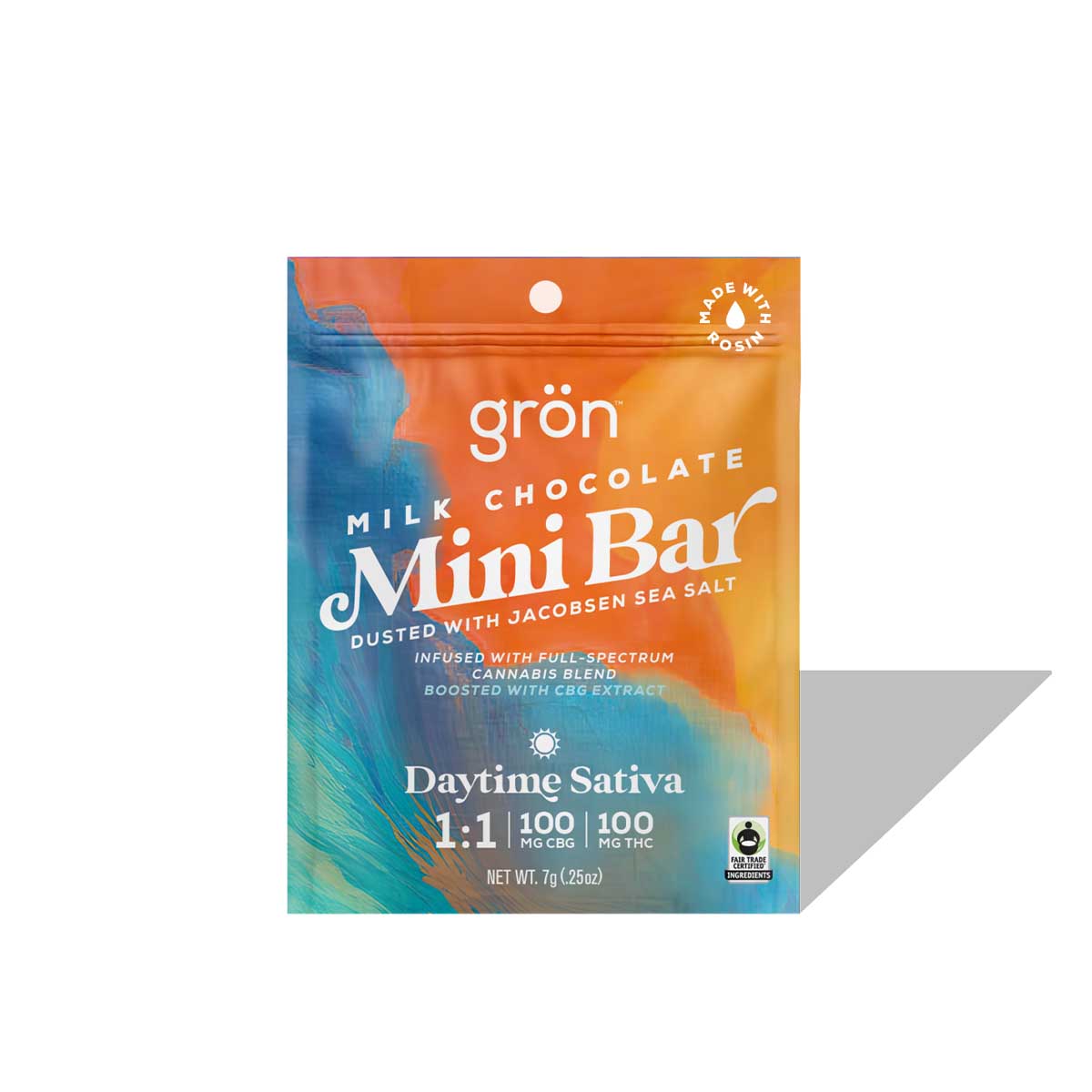 Grön 1:1 Milk Chocolate Mini Bar - Daytime Sativa Chocolate {100mg}