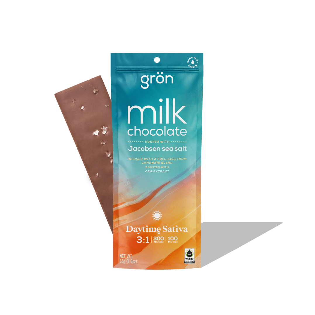 Grön 3:1 Full-Size Sea Salt Milk Chocolate (Sativa) {100mg}