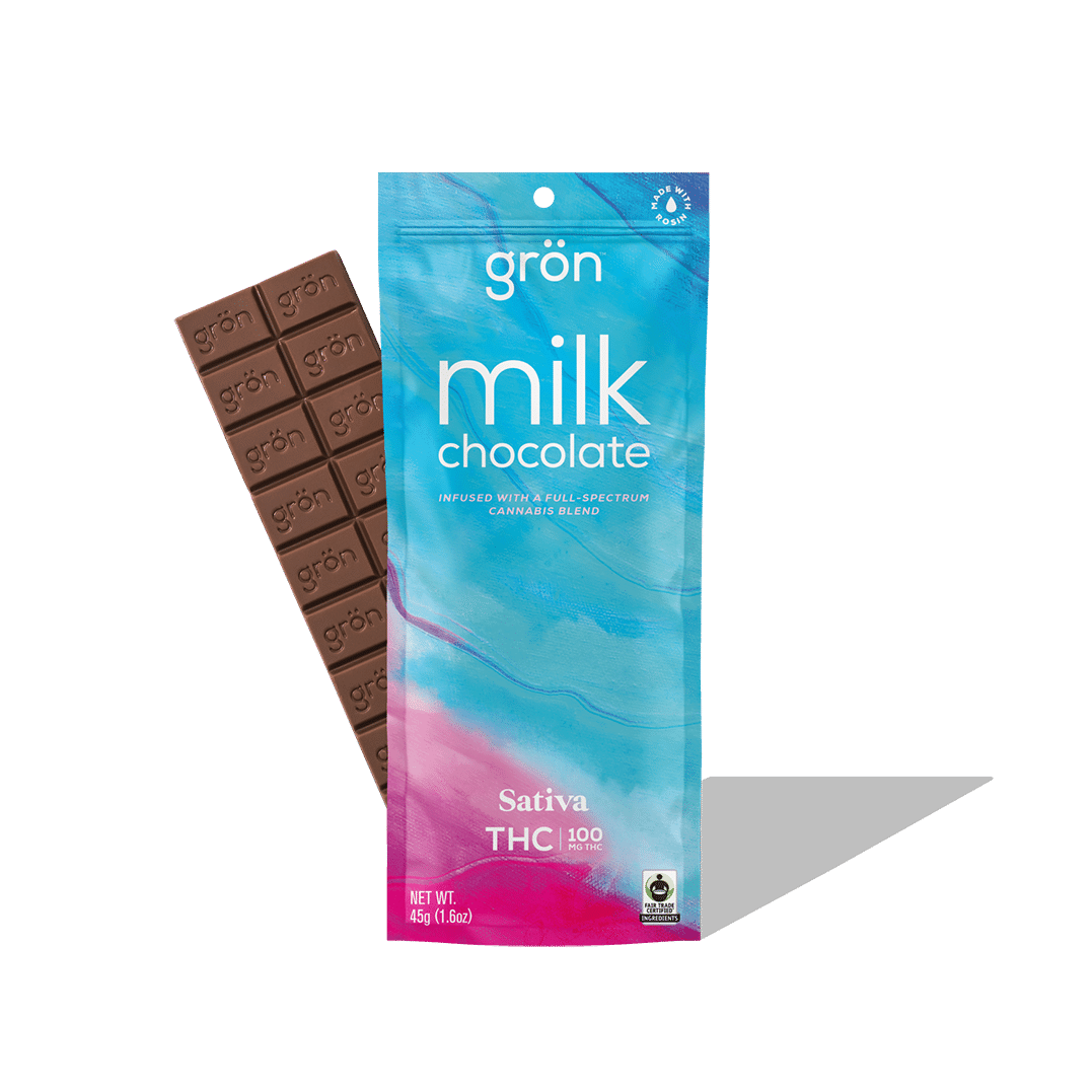 Grön Full-Size Plain Milk Chocolate (Sativa) {100mg}