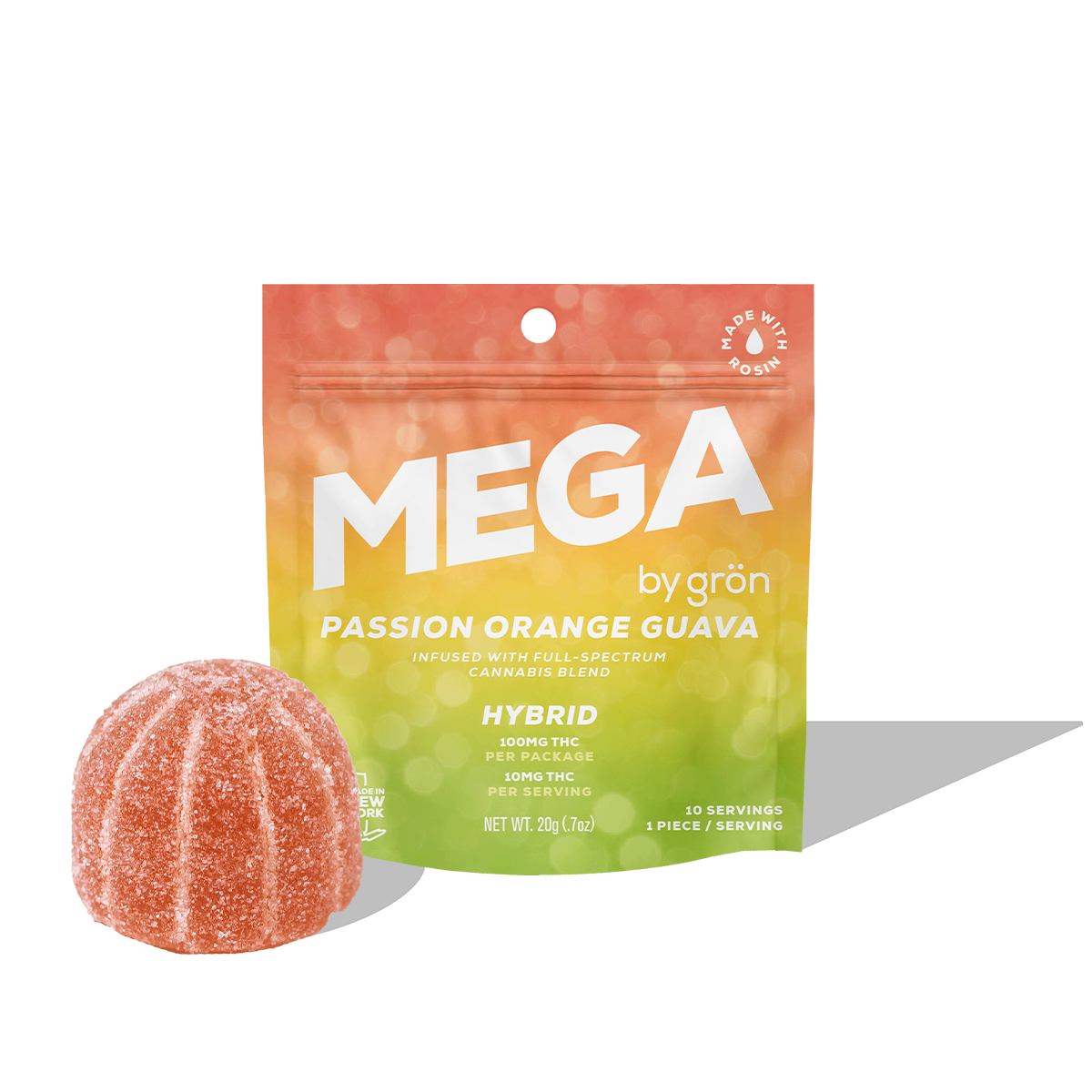 Grön Passion Orange Guava Mega Edible {100mg}