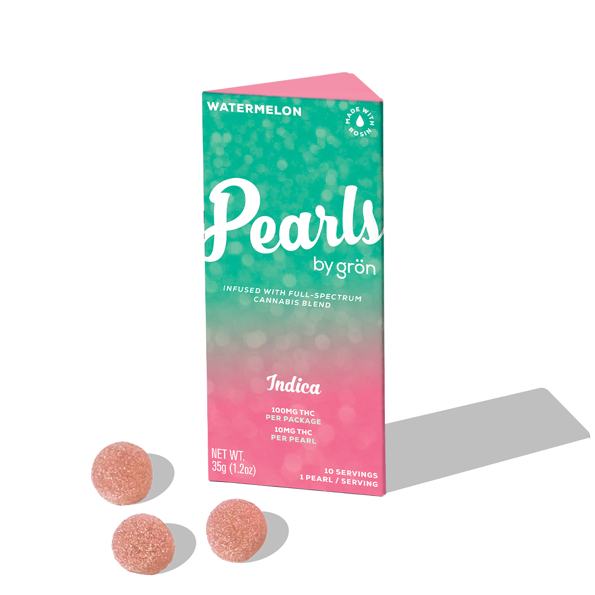 Gron Pearls Watermelon Gummies 10-pack (Indica) {100mg}