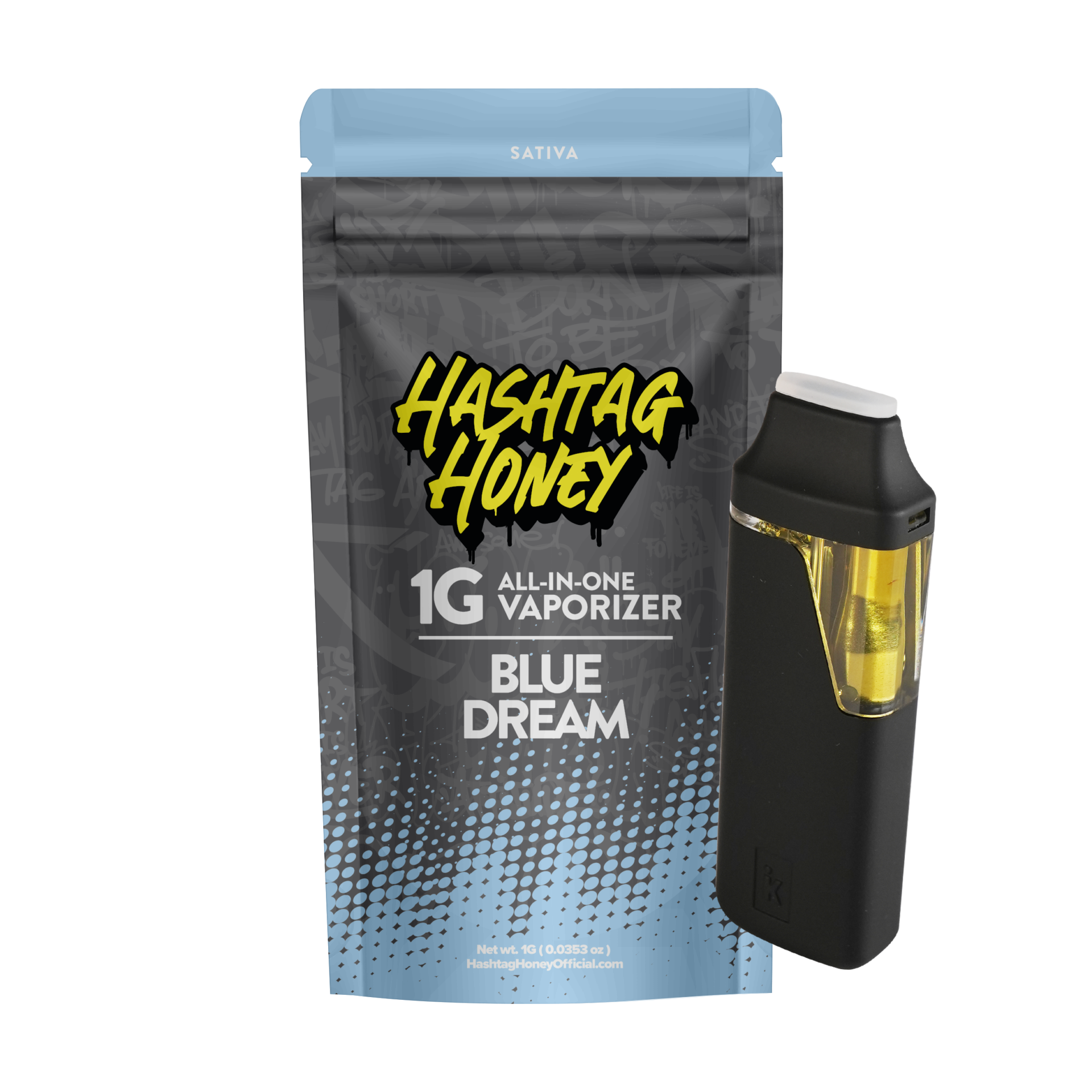 Hashtag Honey Blue Dream All-In-One Vapes  {1g}