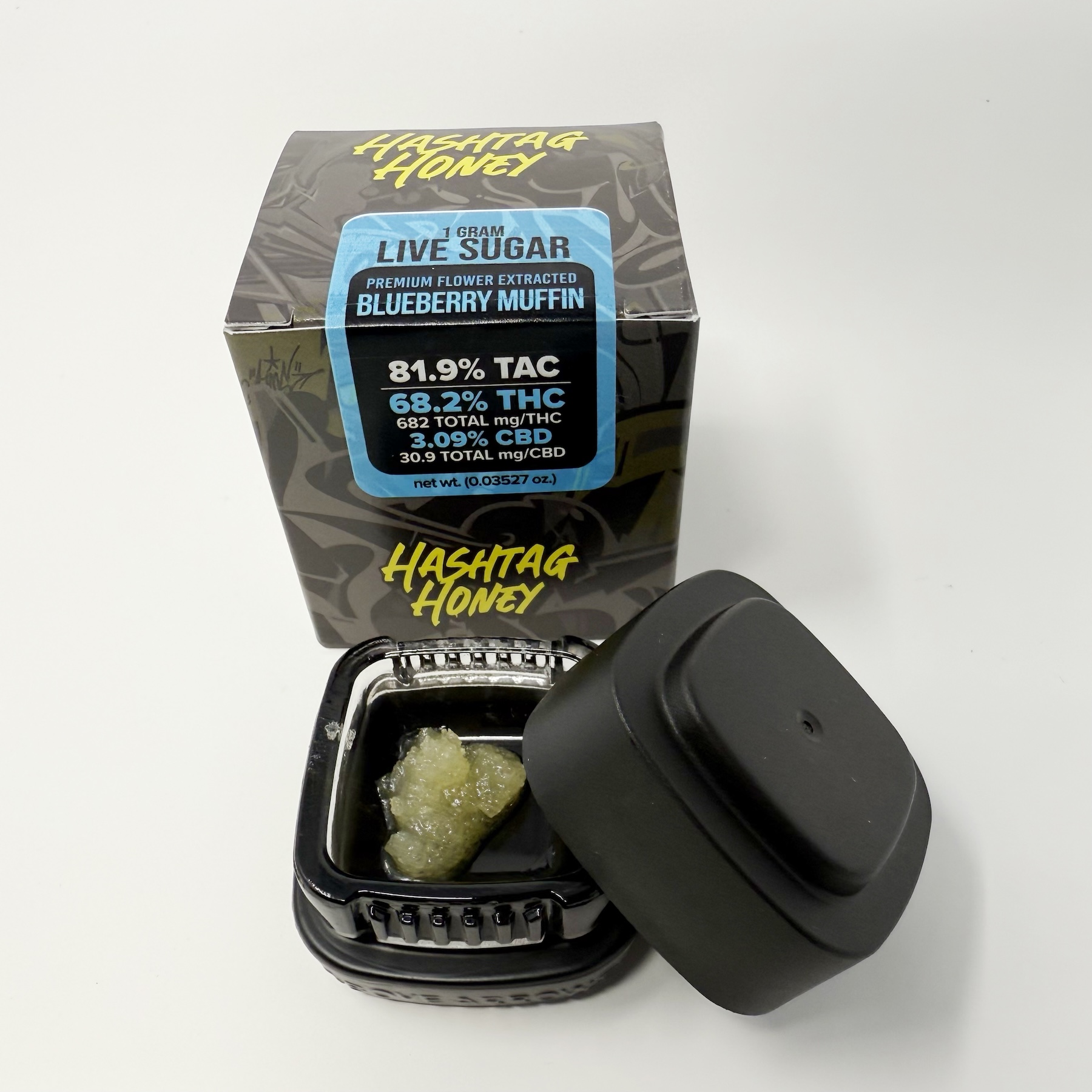Hashtag Honey Blueberry Muffin Sugar (Hybrid Indica) 68.2% {1g}