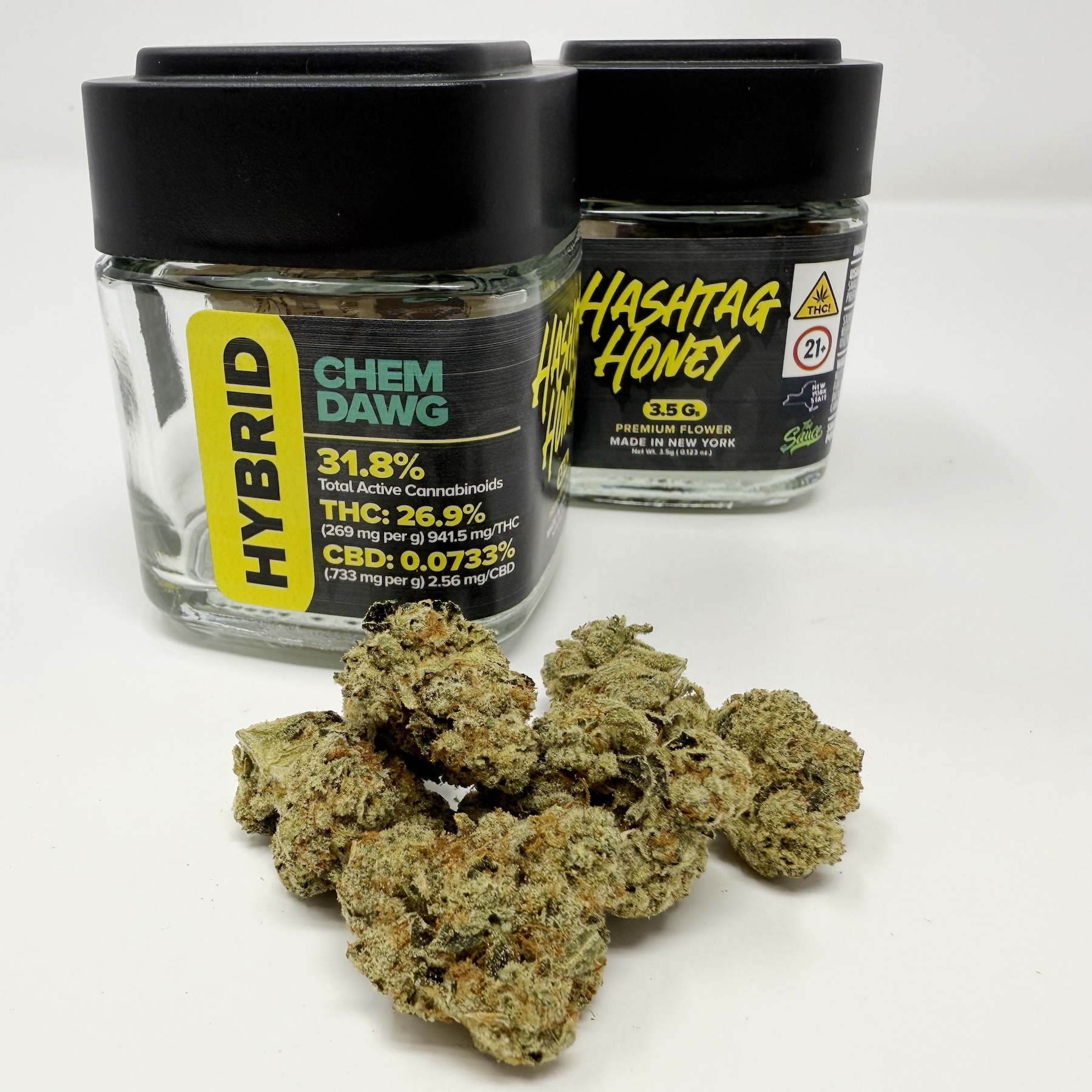 Hashtag Honey Chem Dawg Flower  (Hybrid) 31.8% {3.5g}
