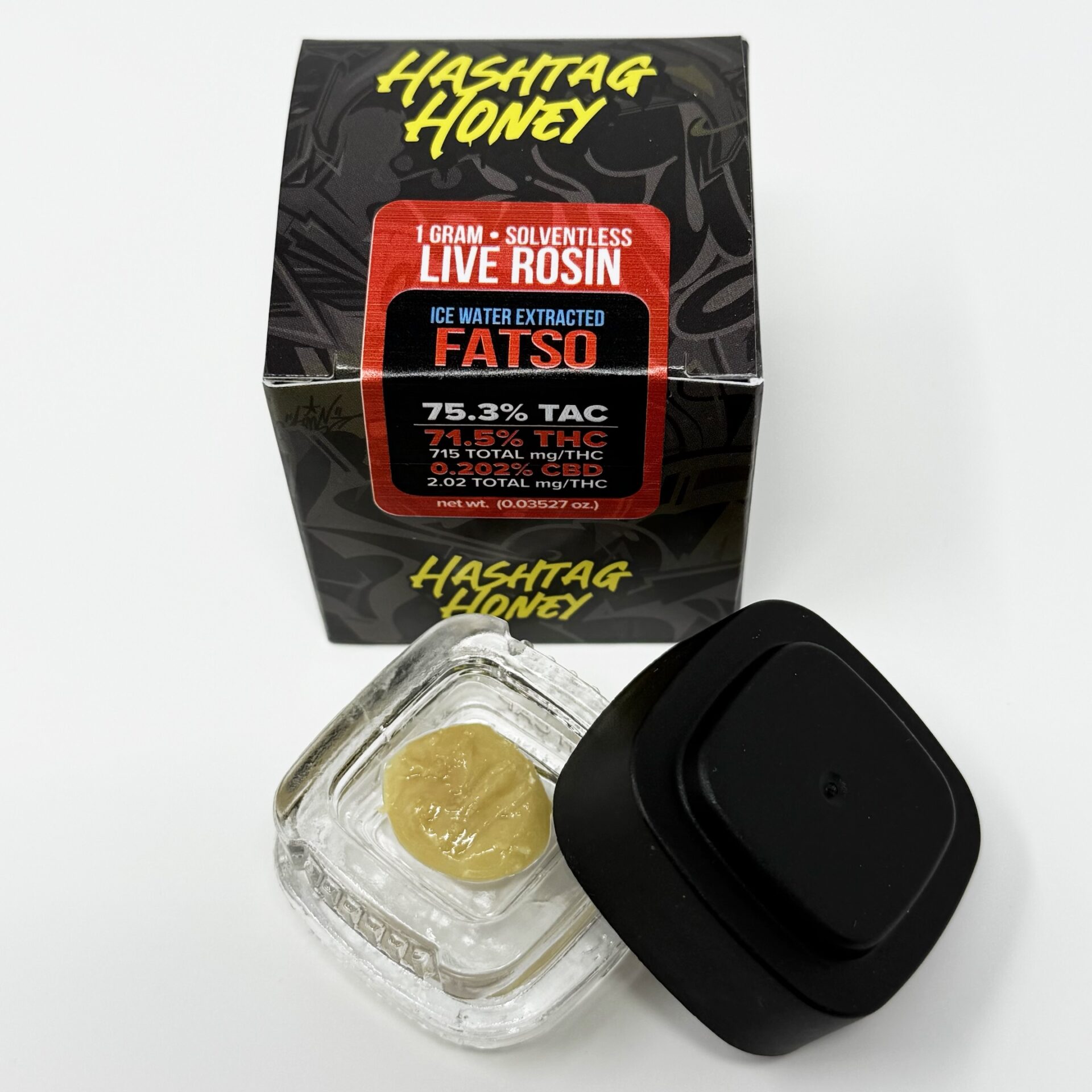 Hashtag Honey Fatso Live Rosin  (Indica) 71.5% {1g}