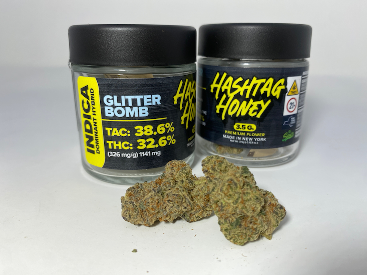 Hashtag Honey Glitter Bomb Flower (Indica) 32.6% {3.5g}
