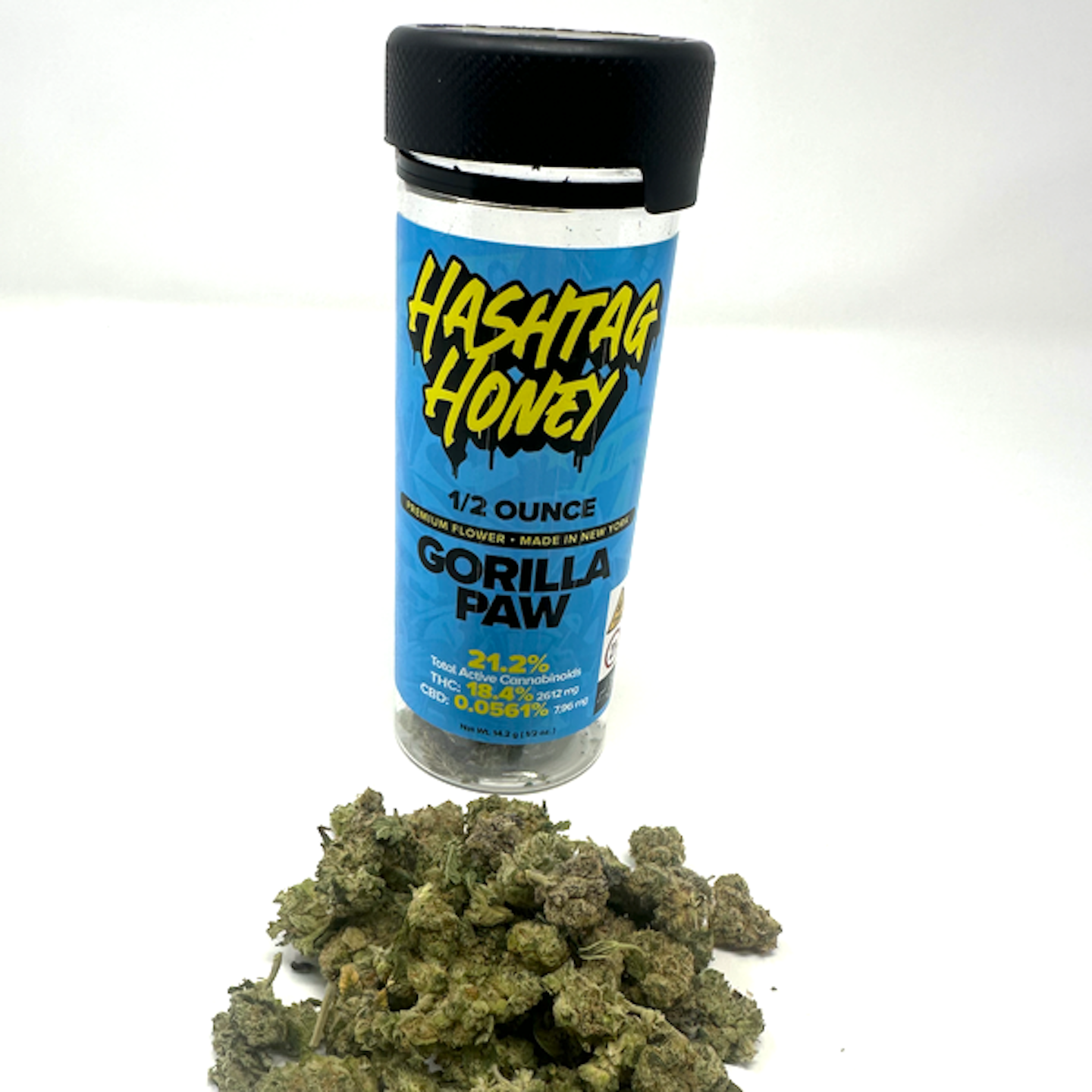 Hashtag Honey Gorilla Paw Flower (Hybrid Indica) 21.2% {14g}