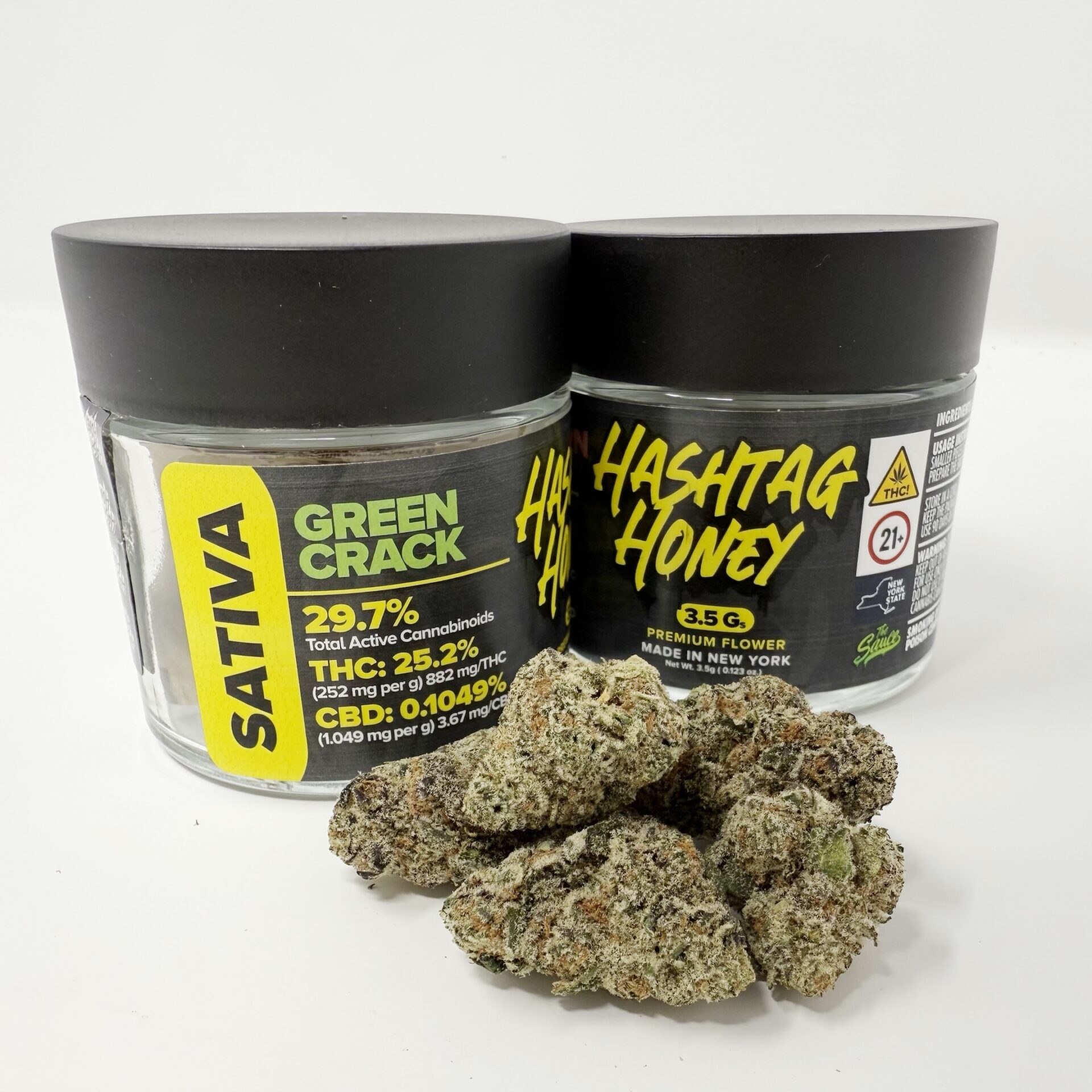 Hashtag Honey Green Crack Flower (Sativa) 29.7% {3.5g}