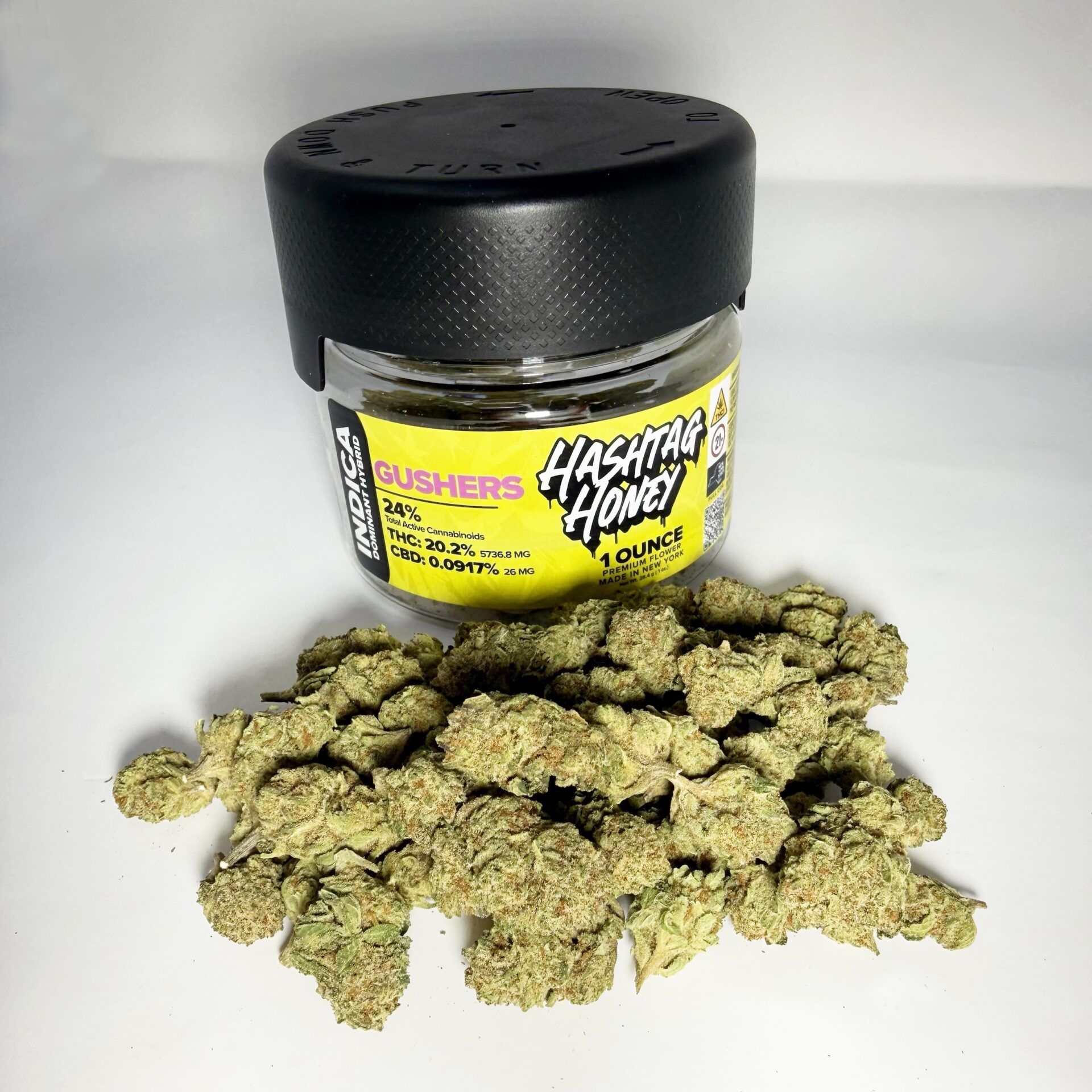 Hashtag Honey Gushers Flower  (Indica) 20% {28g}