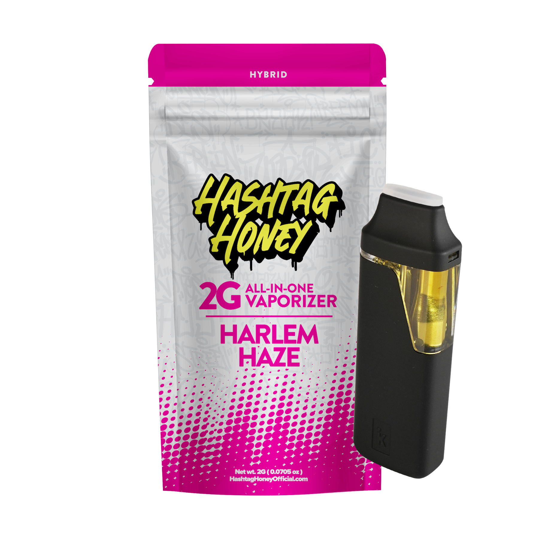 Hashtag Honey Harlem Haze Disposable Vapes (Hybrid) 94% {2g}