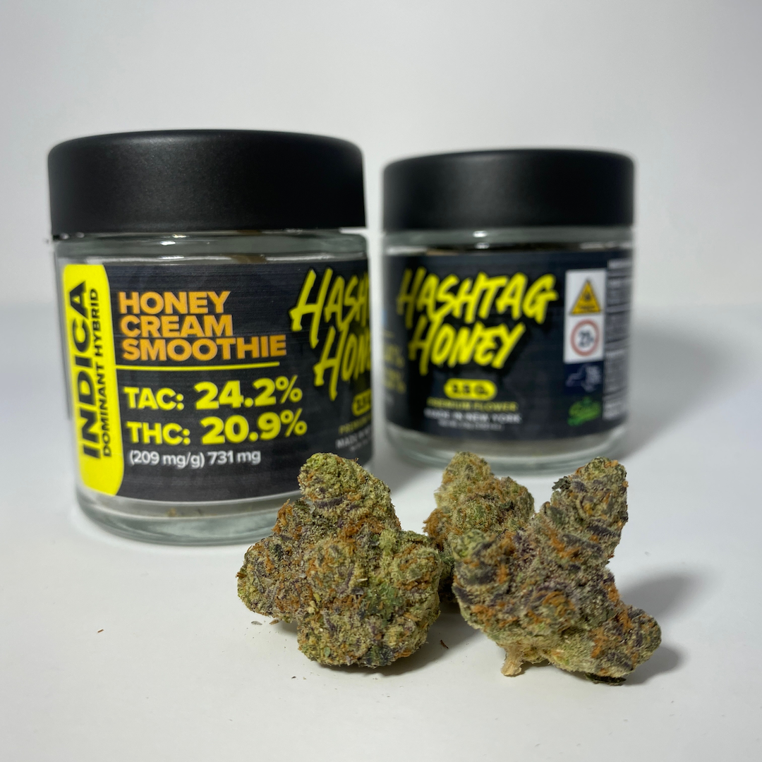 Hashtag Honey Honey Cream Smoothie Flower  (Indica) 21% {3.5g}