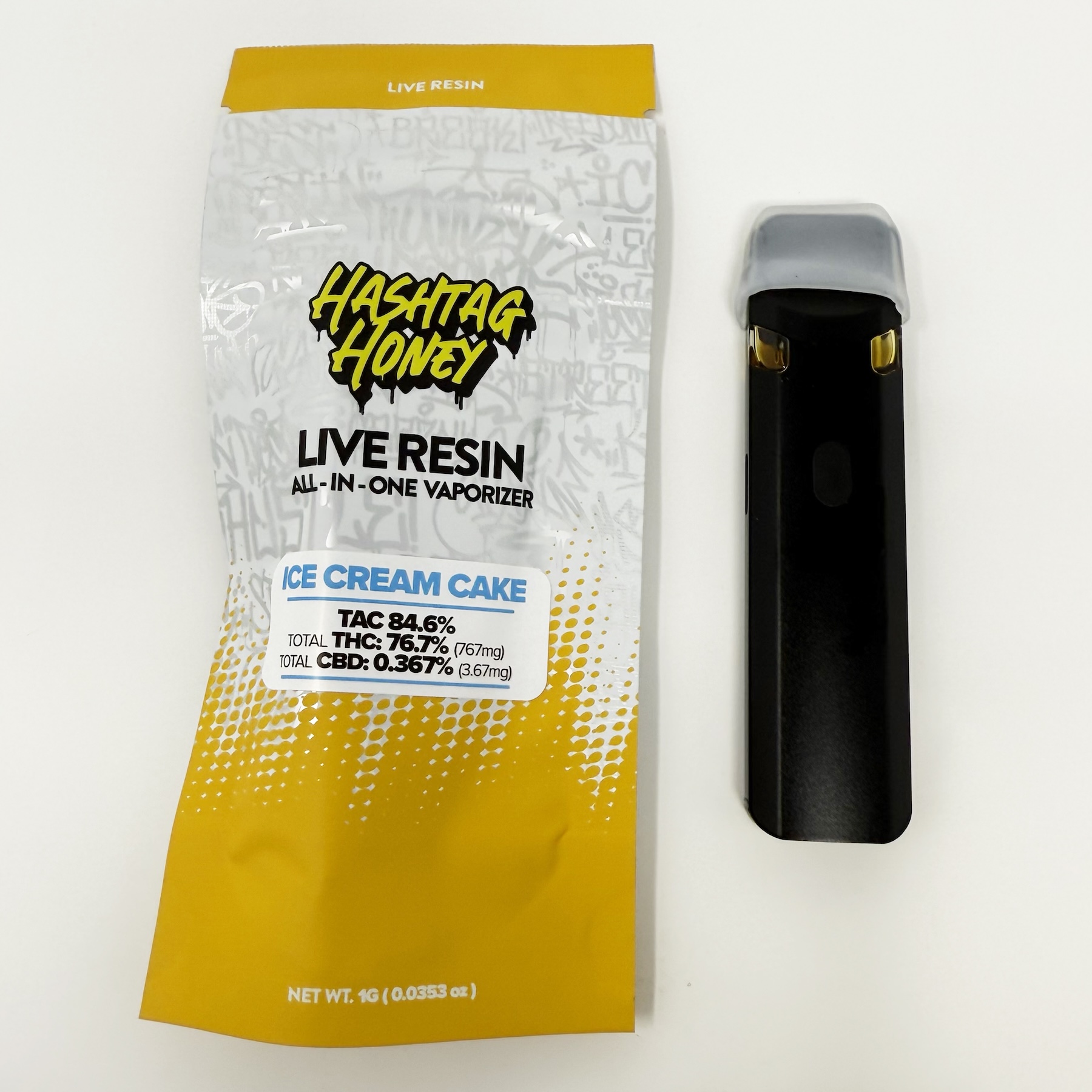 Hashtag Honey Ice Cream Cake All-In-One Vapes (Hybrid Indica) 84.6% {1g}