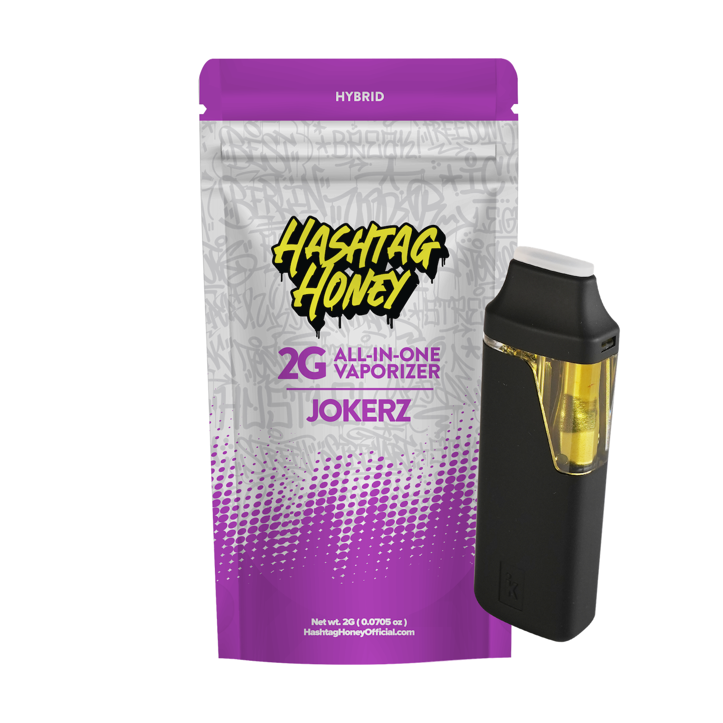 Hashtag Honey Jokerz All-In-One Vapes  (Hybrid) 87.3% {2g}