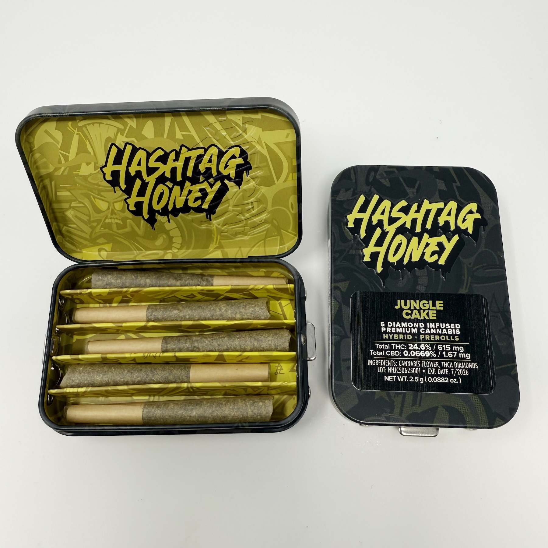 Hashtag Honey Jungle Cake Pre-Rolls 5-pack (Hybrid) 24.6% {2.5g}