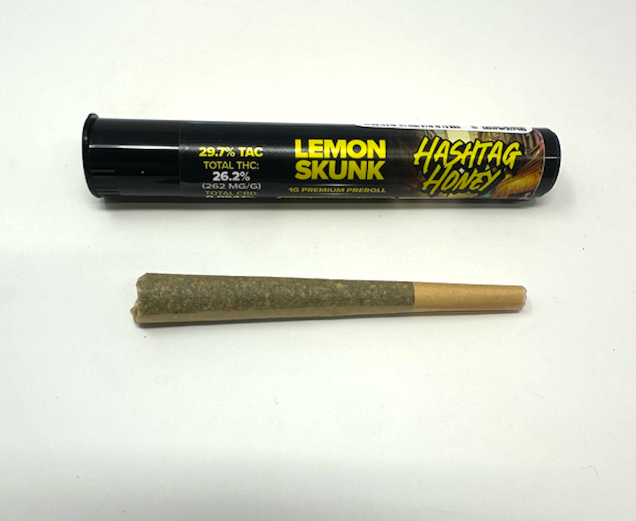Hashtag Honey Lemon Skunk Pre-Roll (Hybrid Sativa) 26% {1g}