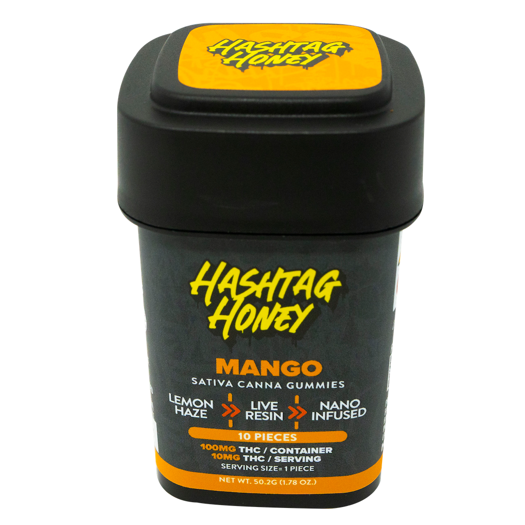 Hashtag Honey Mango Gummies 10-pack (Sativa) {100mg}