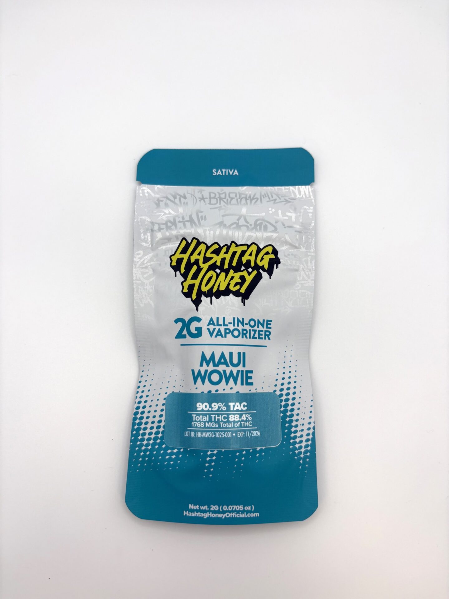 Hashtag Honey Maui Wowie All-In-One Vapes  (Sativa) 88.4% {2g}