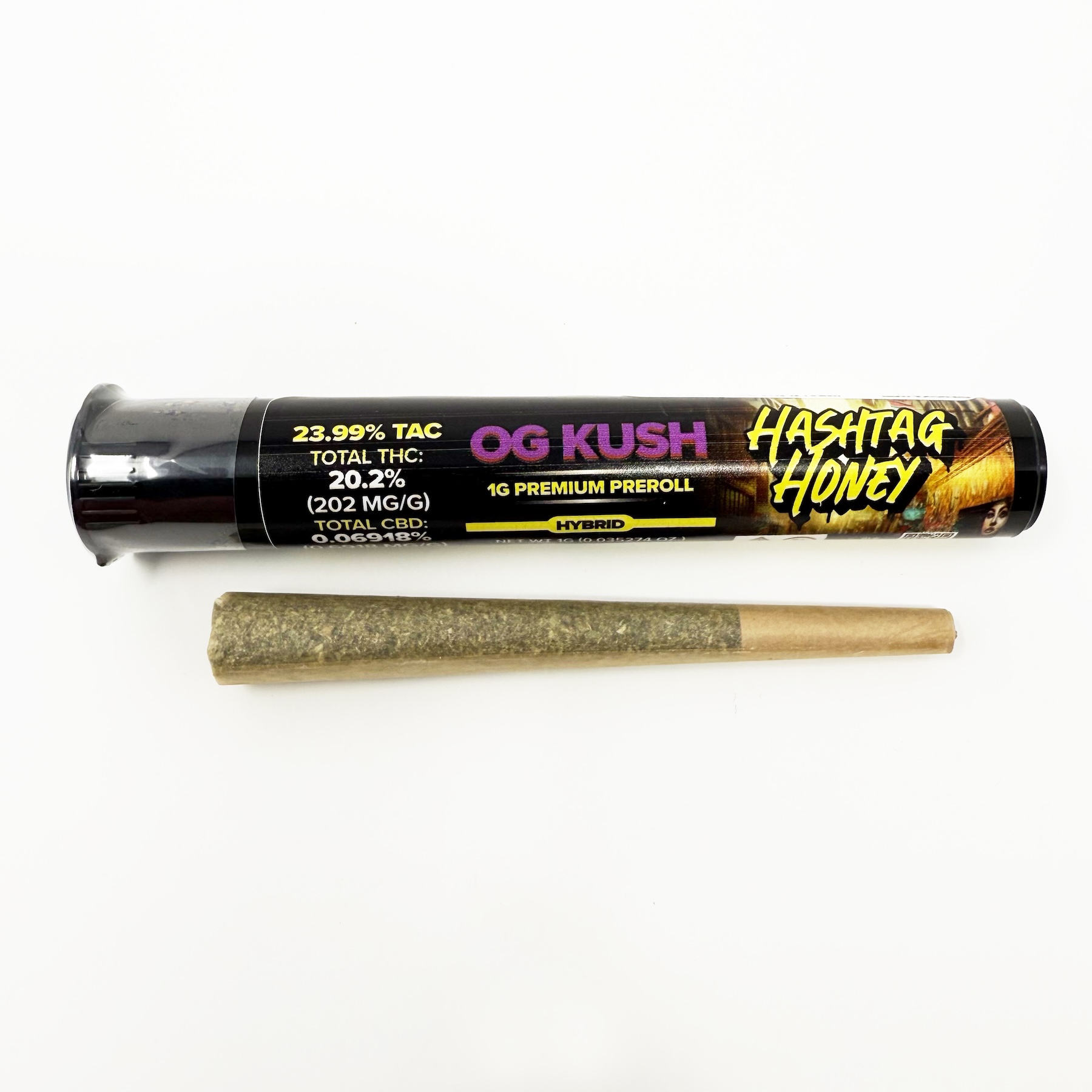 Hashtag Honey OG Kush Pre-Roll (Hybrid) 20% {1g}