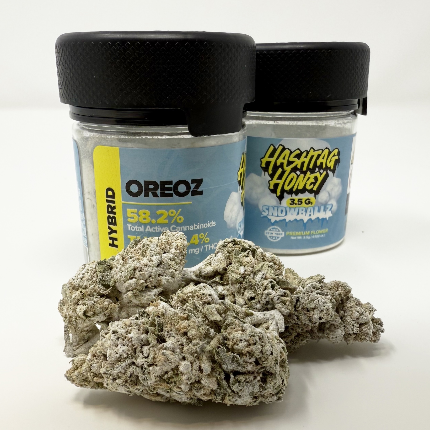 Hashtag Honey Oreoz SnowBallz Flower (Hybrid) 54.4% {3.5g}