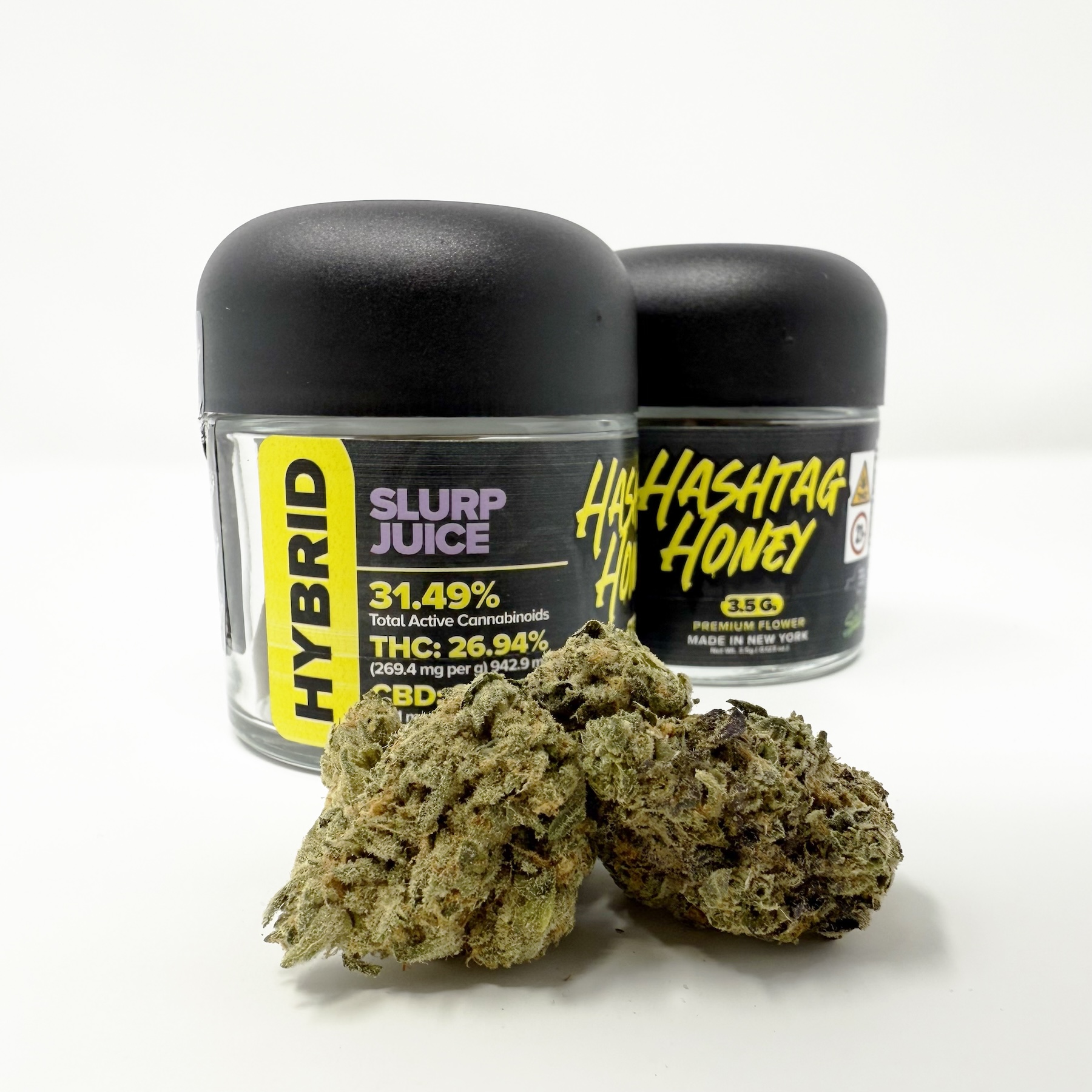 Hashtag Honey Slurp Juice Kush Flower  (Hybrid) 26% {3.5g}