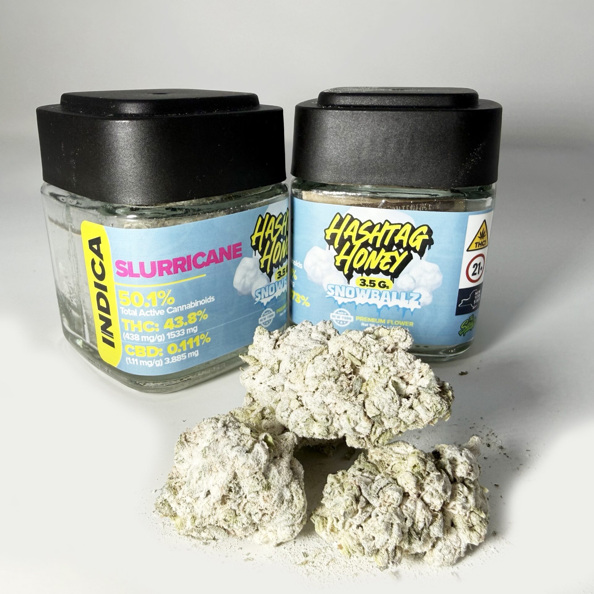 Hashtag Honey Slurricane SnowBallz Flower  (Indica) 43% {3.5g}