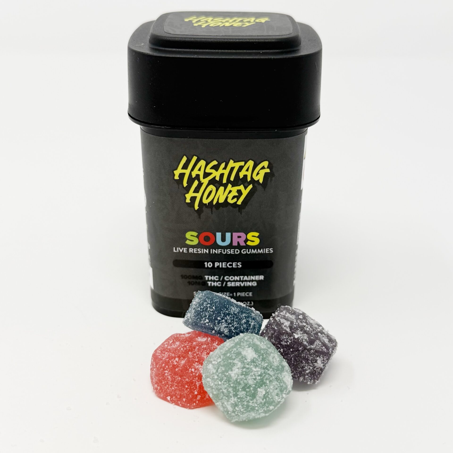 Hashtag Honey Sours Gummies 10-pack (Hybrid) {100mg}