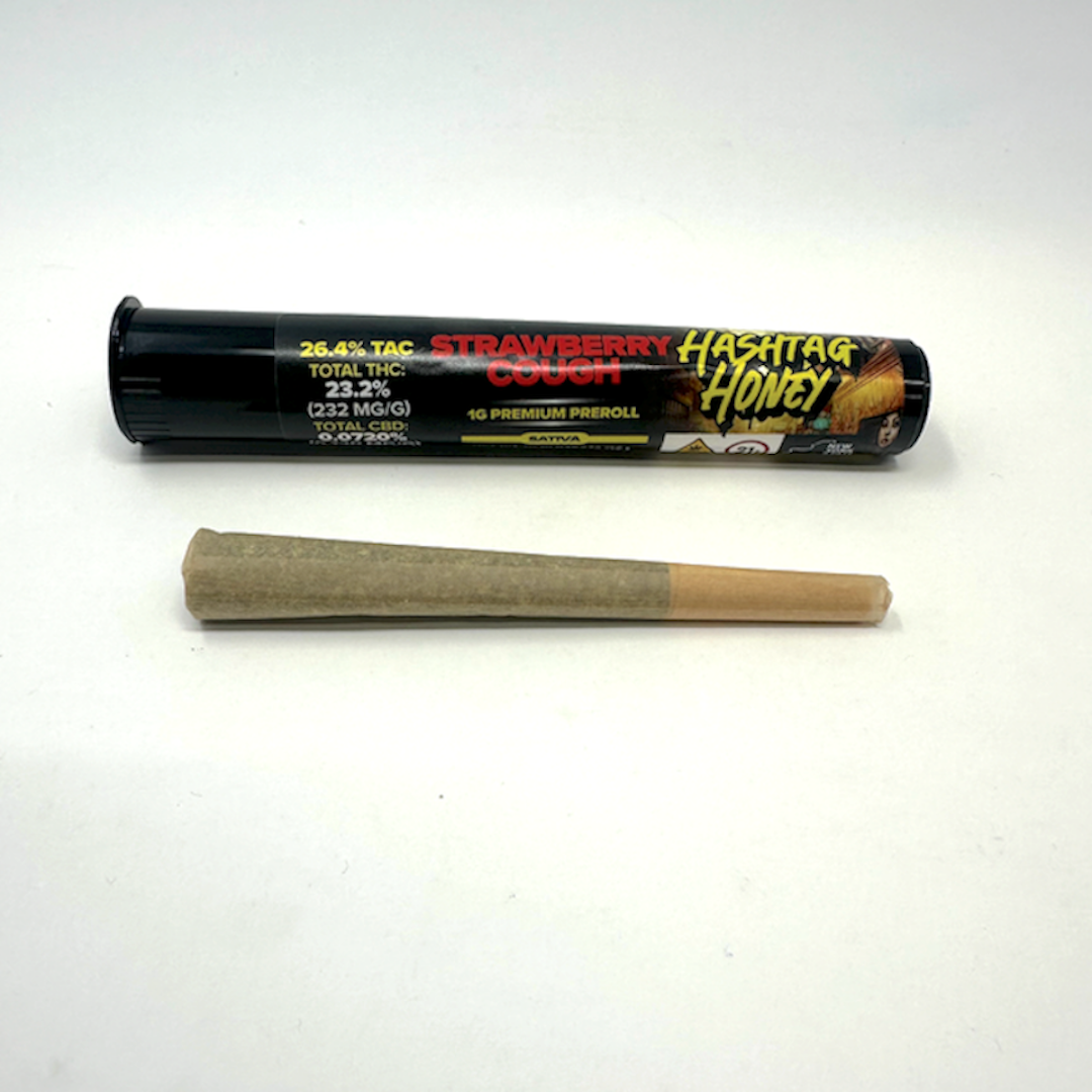 Hashtag Honey Strawberry Cough Pre-Roll (Sativa) 26.4% {1g}