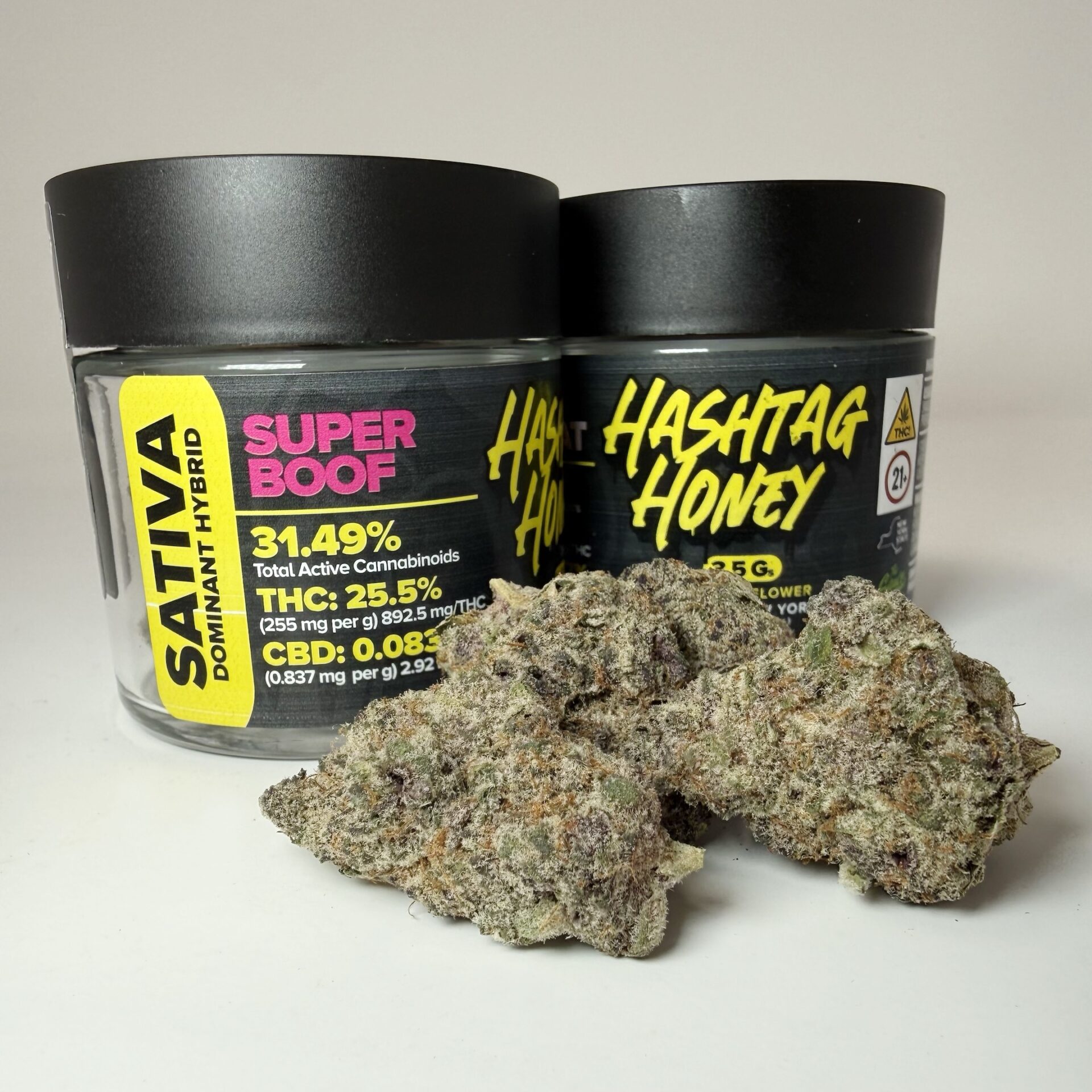 Hashtag Honey Superboof Flower  (Hybrid Sativa) 25.5% {3.5g}