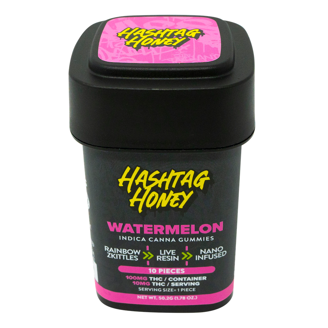 Hashtag Honey Watermelon Gummies 10-pack (Indica) {100mg}