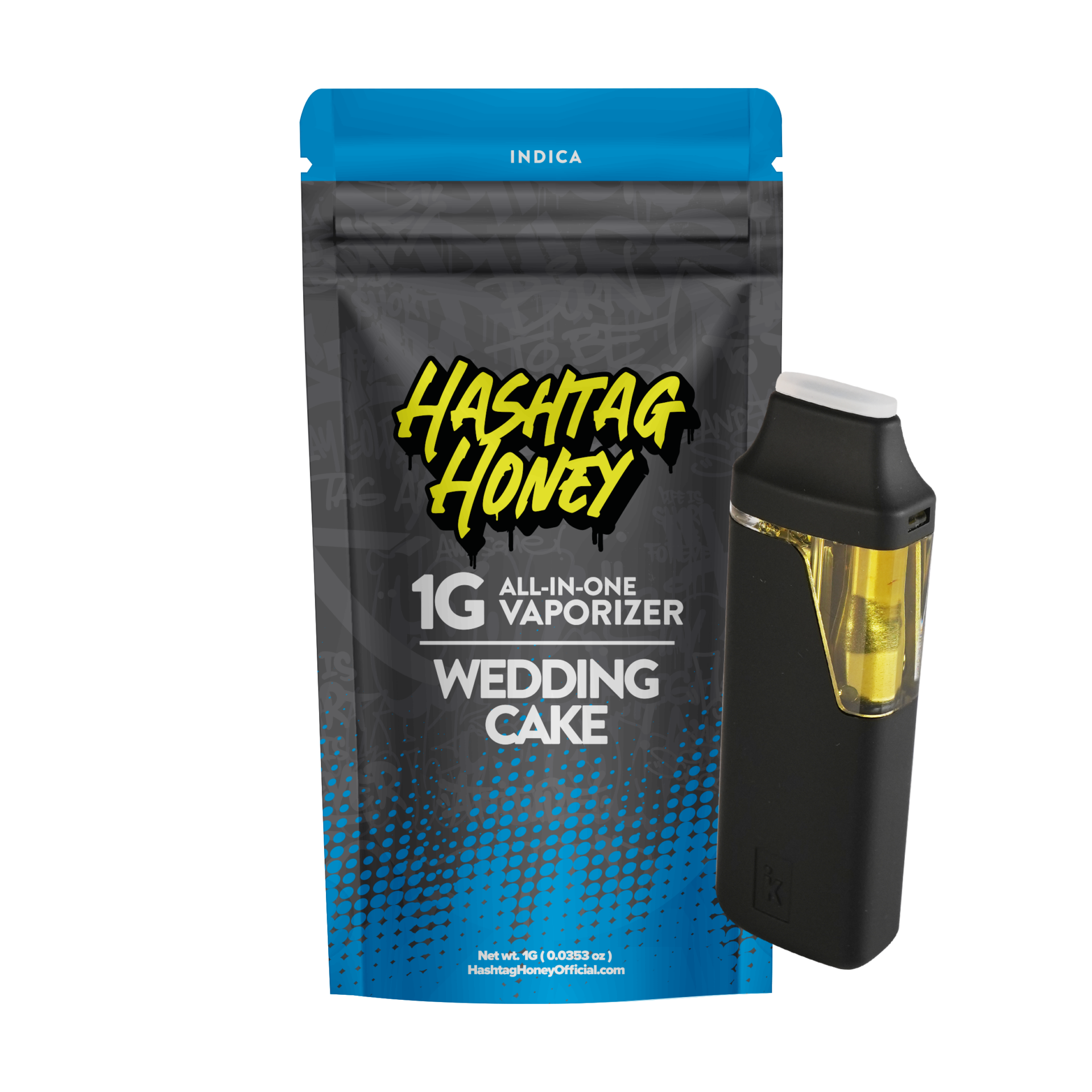 Hashtag Honey Wedding Cake All-In-One Vapes (Indica) 86.4% {1g}