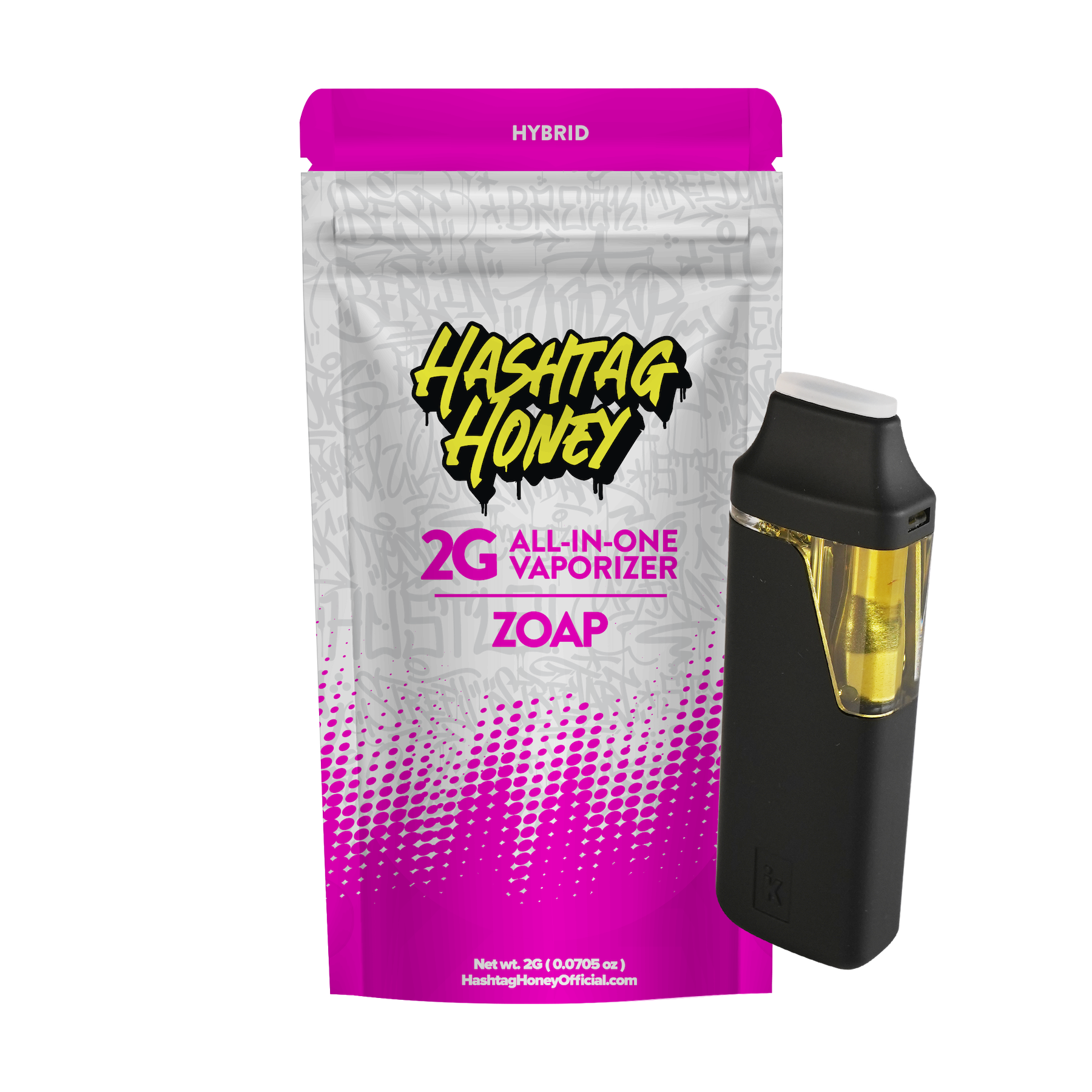 Hashtag Honey Zoap Disposable Vapes  (Hybrid) {2g}