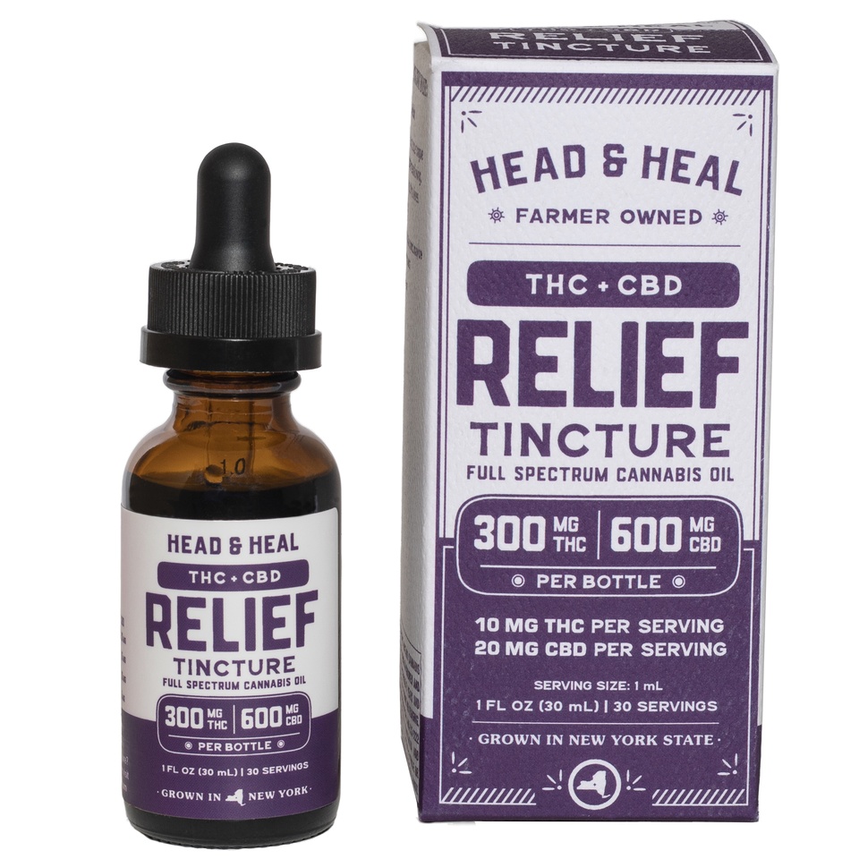 Head & Heal THC:CBD Relief Blend Tincture {300mg}